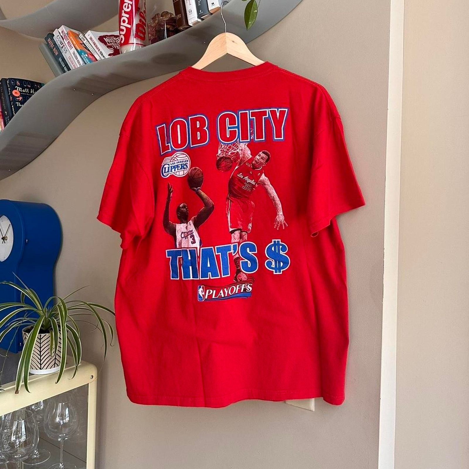 NBA × Vintage Vintage Y2K LA Clippers Lob City Shirt Size US XL / EU 56 / 4 - 4 Thumbnail