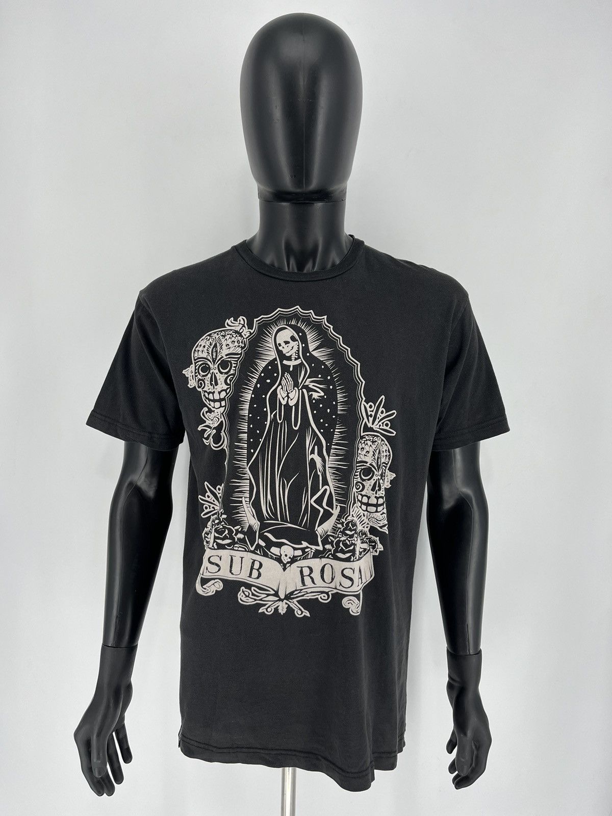 Band Tees × Vintage Vintage Subrosa Nun Skeleton Heavy Metal Band Skull Size US L / EU 52-54 / 3 - 2 Thumbnail