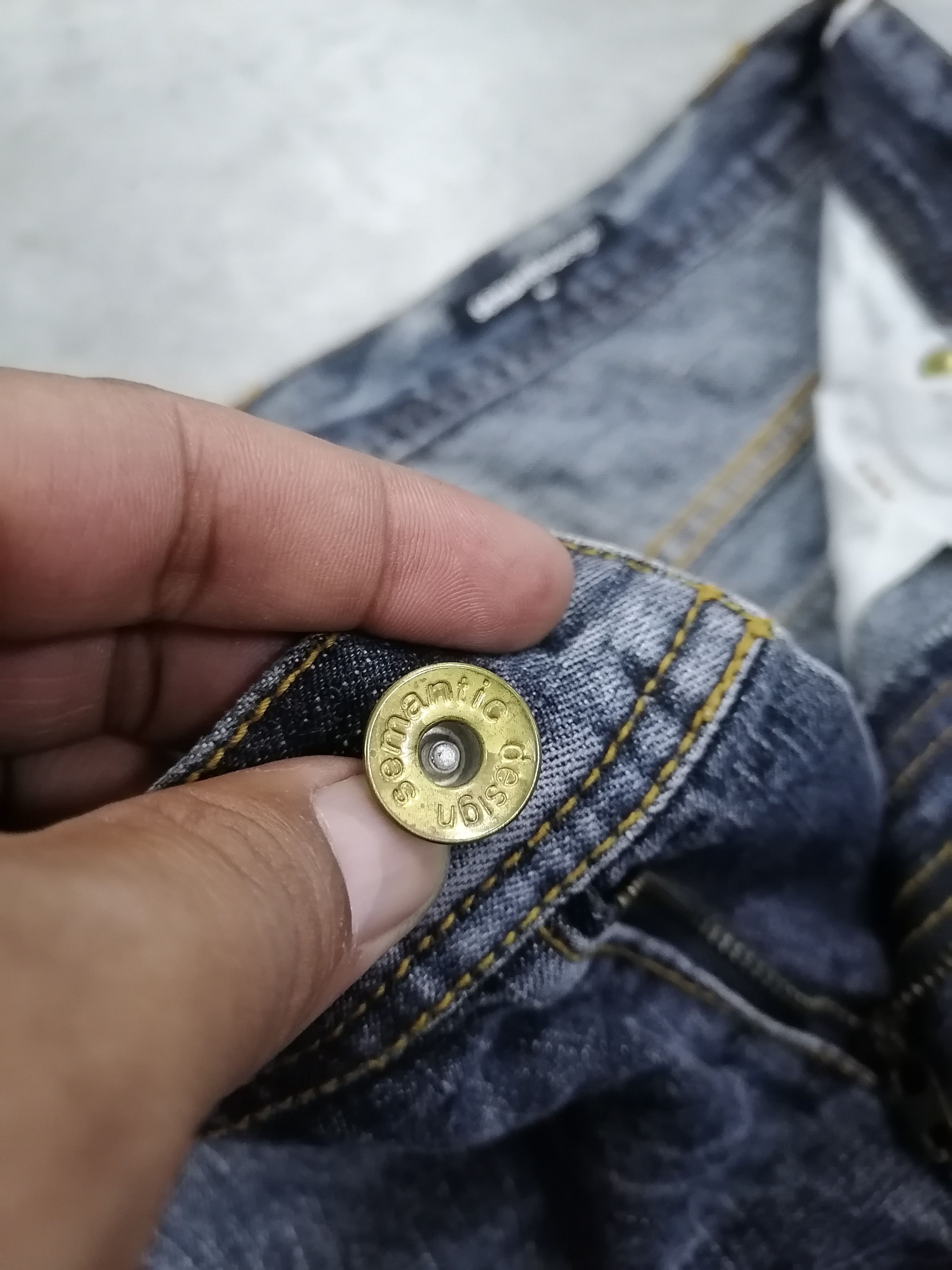 Japanese Brand × semanticdesign Semantic Design Re-Cut Distressed Denim Short Pants Size US 30 / EU 46 - 4 Thumbnail