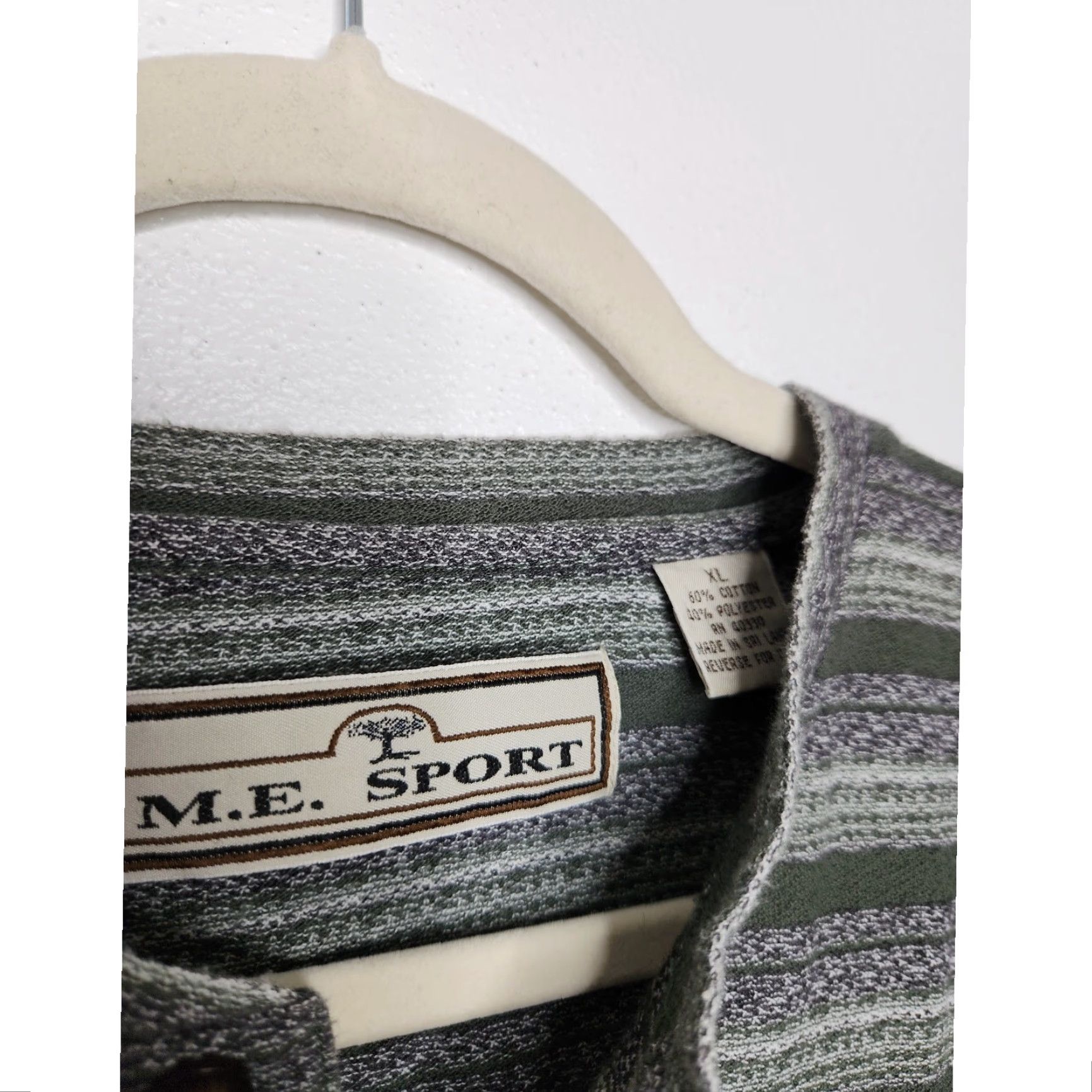 Vintage VINTAGE Cobain 90s Y2K Henley Long Sleeve Striped Multi Earth Tones XL Men M.E. Sport Grunge Skater Size US XL / EU 56 / 4 - 5 Thumbnail