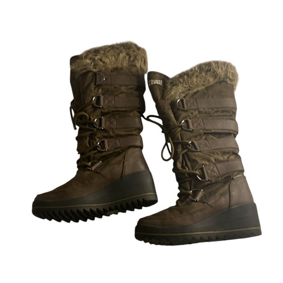 Cougar Cougar Lancaster Brown Faux Fur Winter Snow Boots 7M Size US 7 / IT 37 - 4 Thumbnail