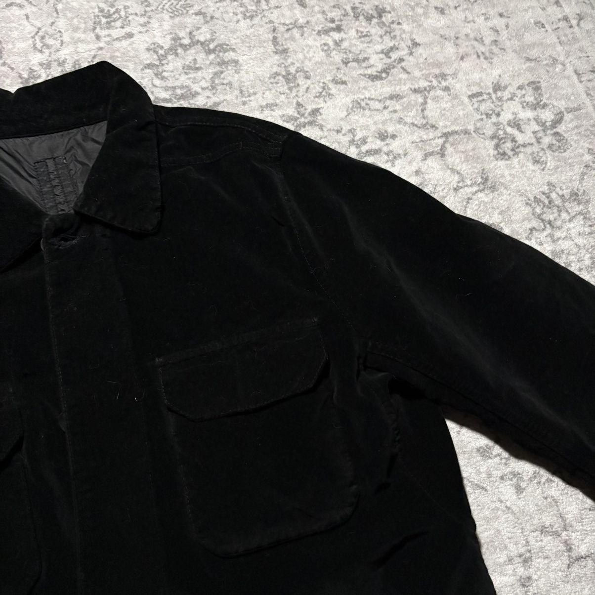 Rick Owens Drkshdw Rick Owens DRKSHDW Velvet Trucker Jacket Black | Size XL Size US XL / EU 56 / 4 - 5 Thumbnail