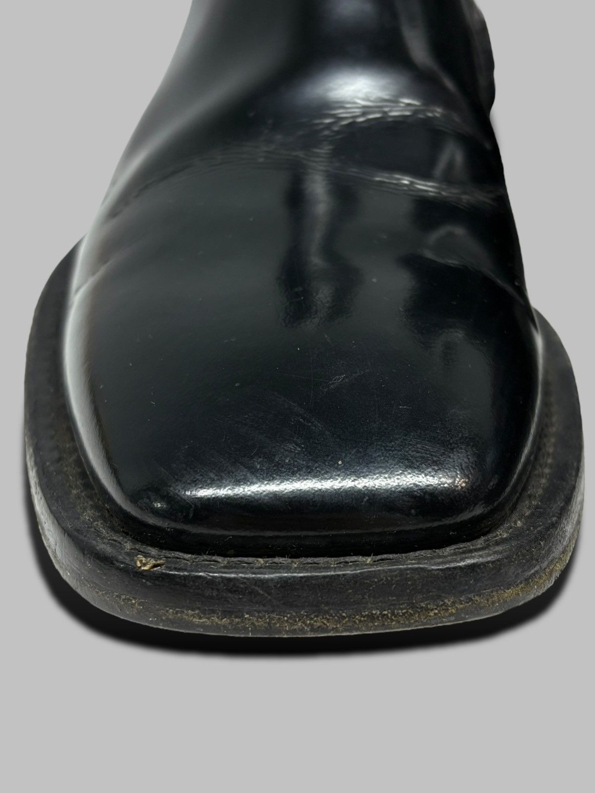 Balenciaga Patent Leather Square Toe Balenciaga Boots Size US 7 / EU 40 - 6 Thumbnail