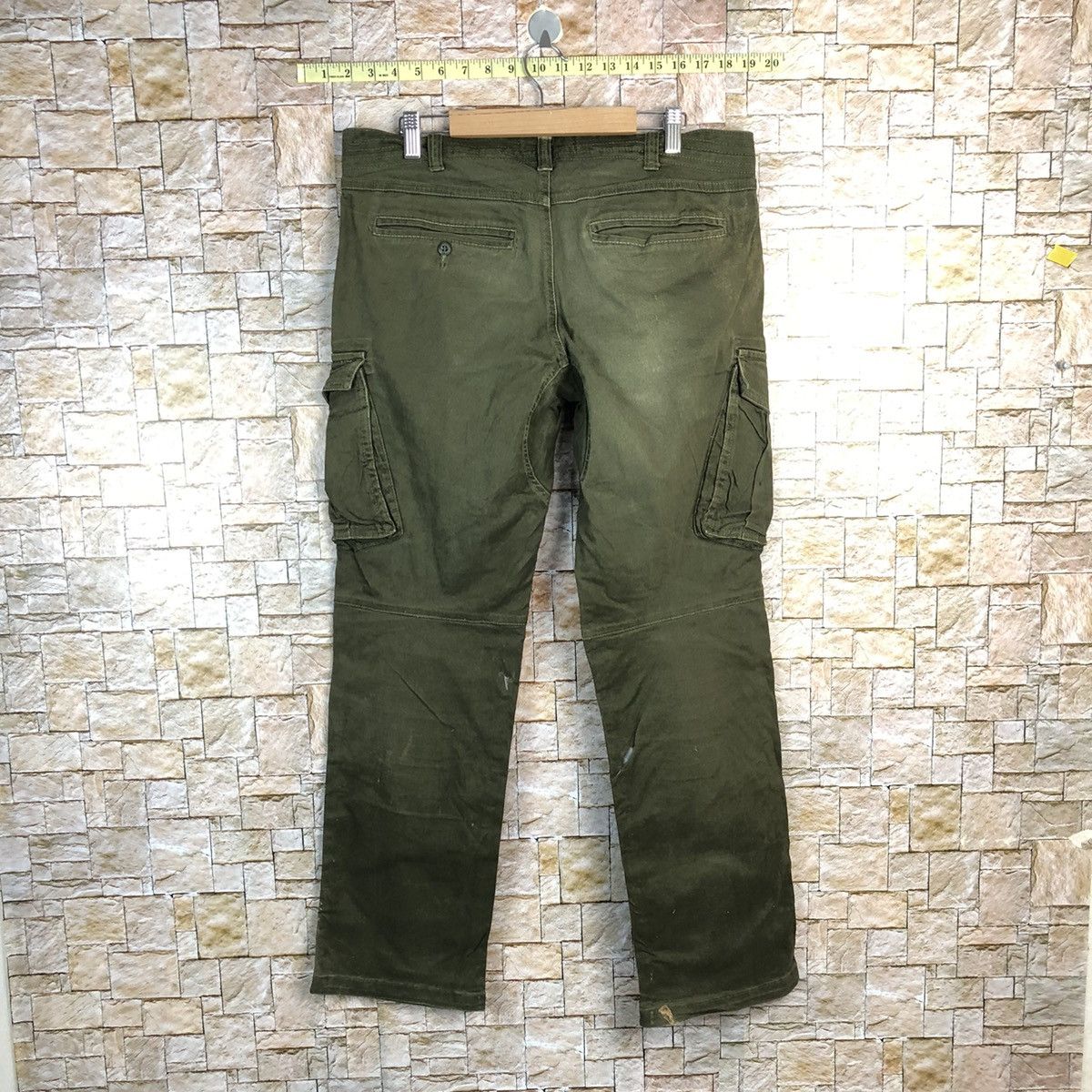 Japanese Brand Genide japan Green utility tactical Cargo Pants #A590 Size US 35 - 15 Thumbnail