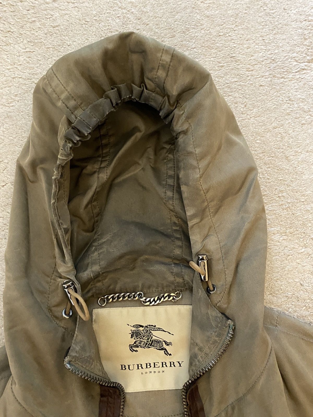 Burberry RARE ORIGINAL BURBERRY MENS PARKA COAT ( WEATHER TREATED ) Size US S / EU 44-46 / 1 - 4 Thumbnail