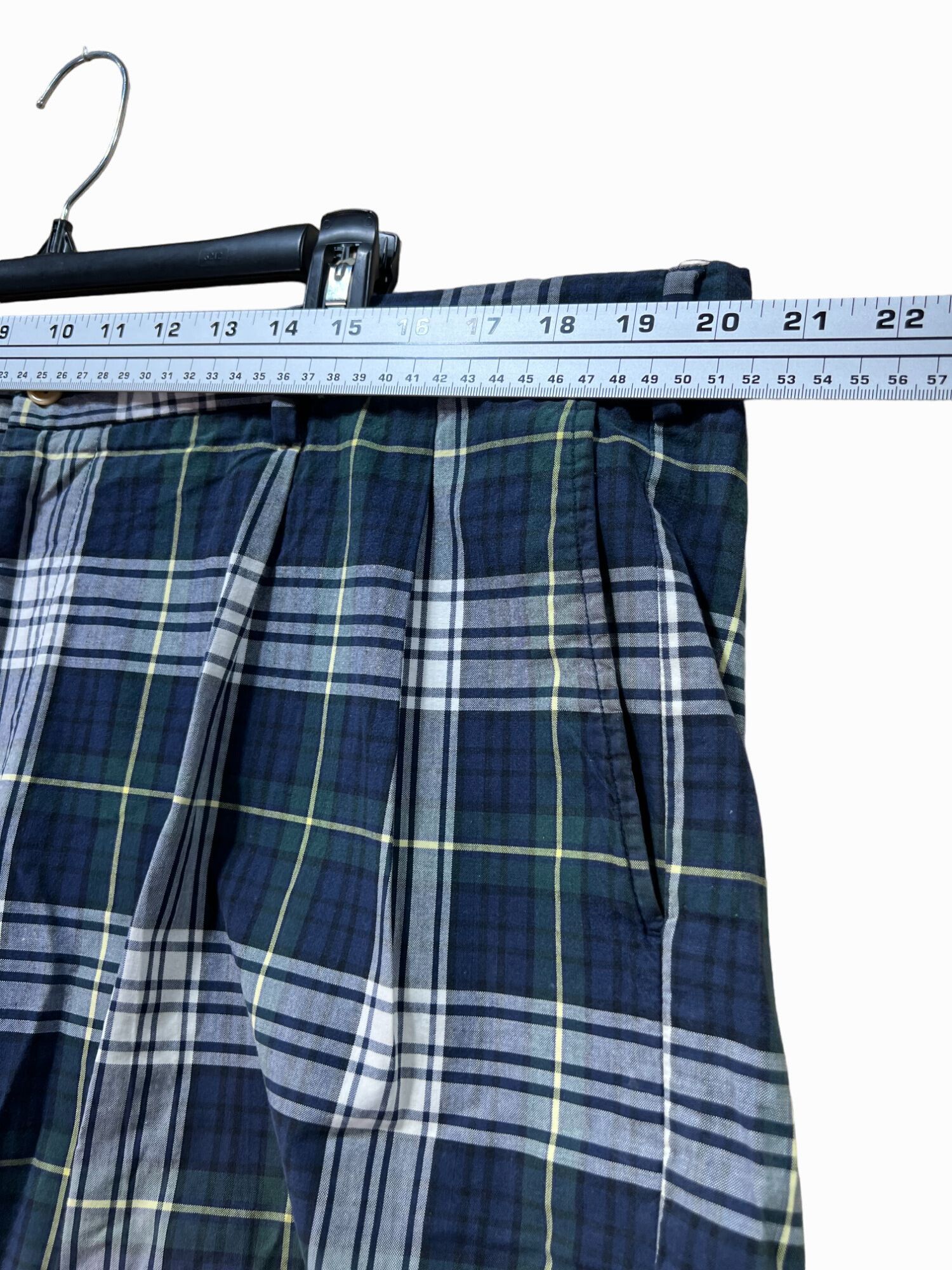 Nautica NAUTICA - Men's Plaid Golf Casual Shorts - Blue - 40W Size US 40 / EU 56 - 3 Thumbnail