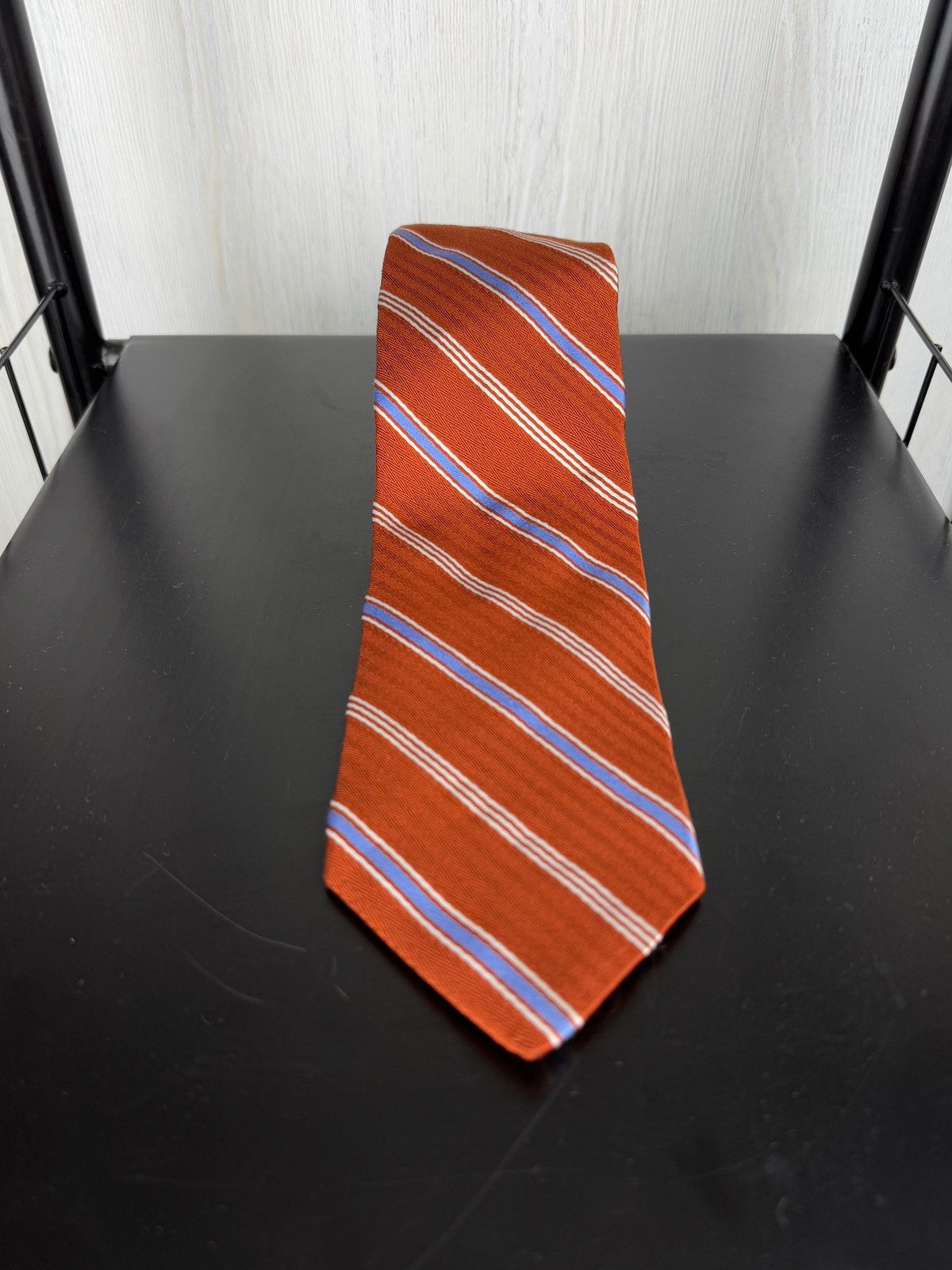 Brooks Brothers Brooks Brothers Makers Tie Red Repp Striped Preppy Woven USA Size ONE SIZE - 2 Thumbnail