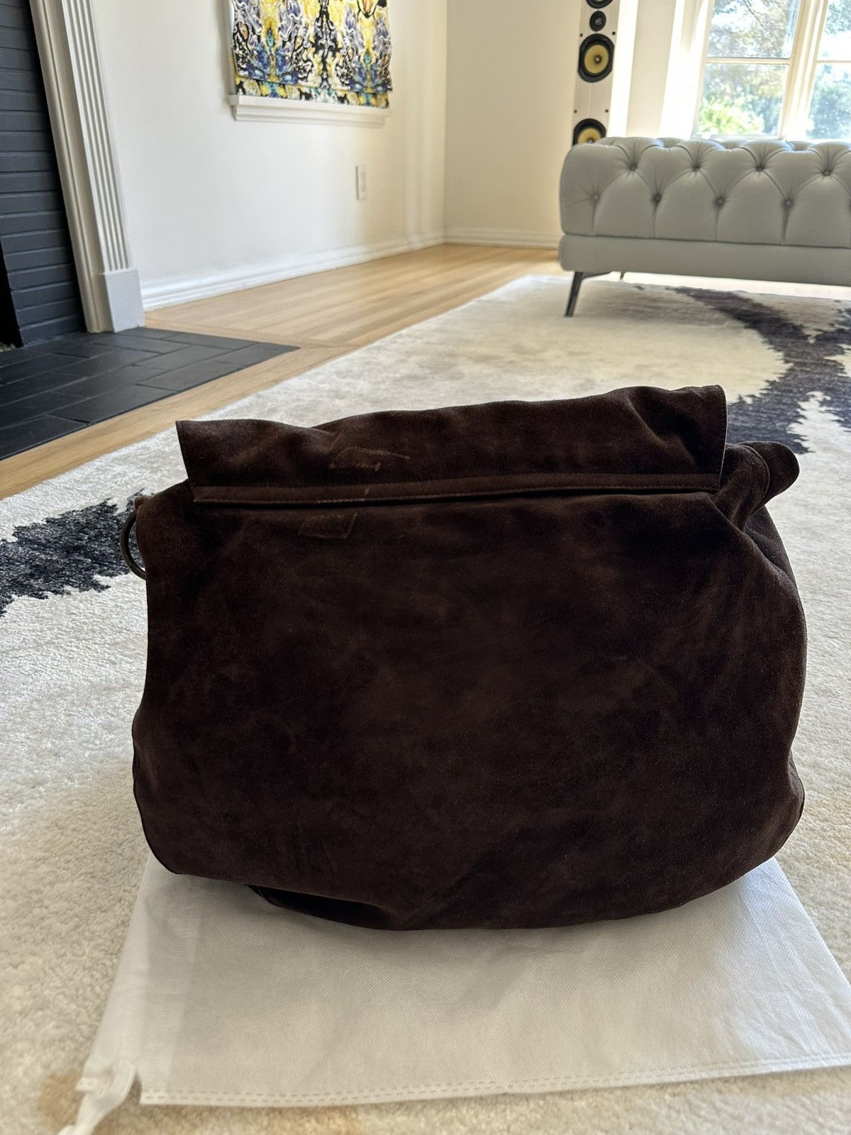 Vintage Prada Suede Shoulder Bag – Chocolate Brown
