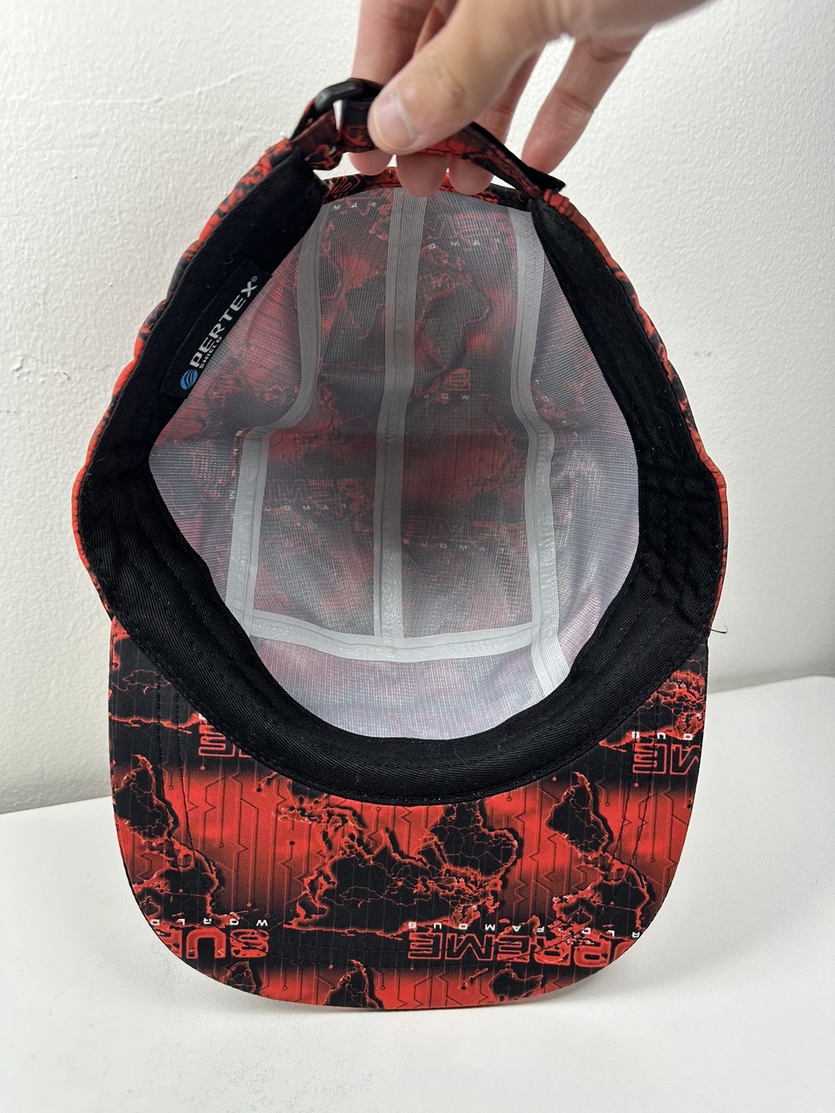 Supreme Supreme World Famous Taped Seam Camp Cap Hat Size ONE SIZE - 6 Thumbnail