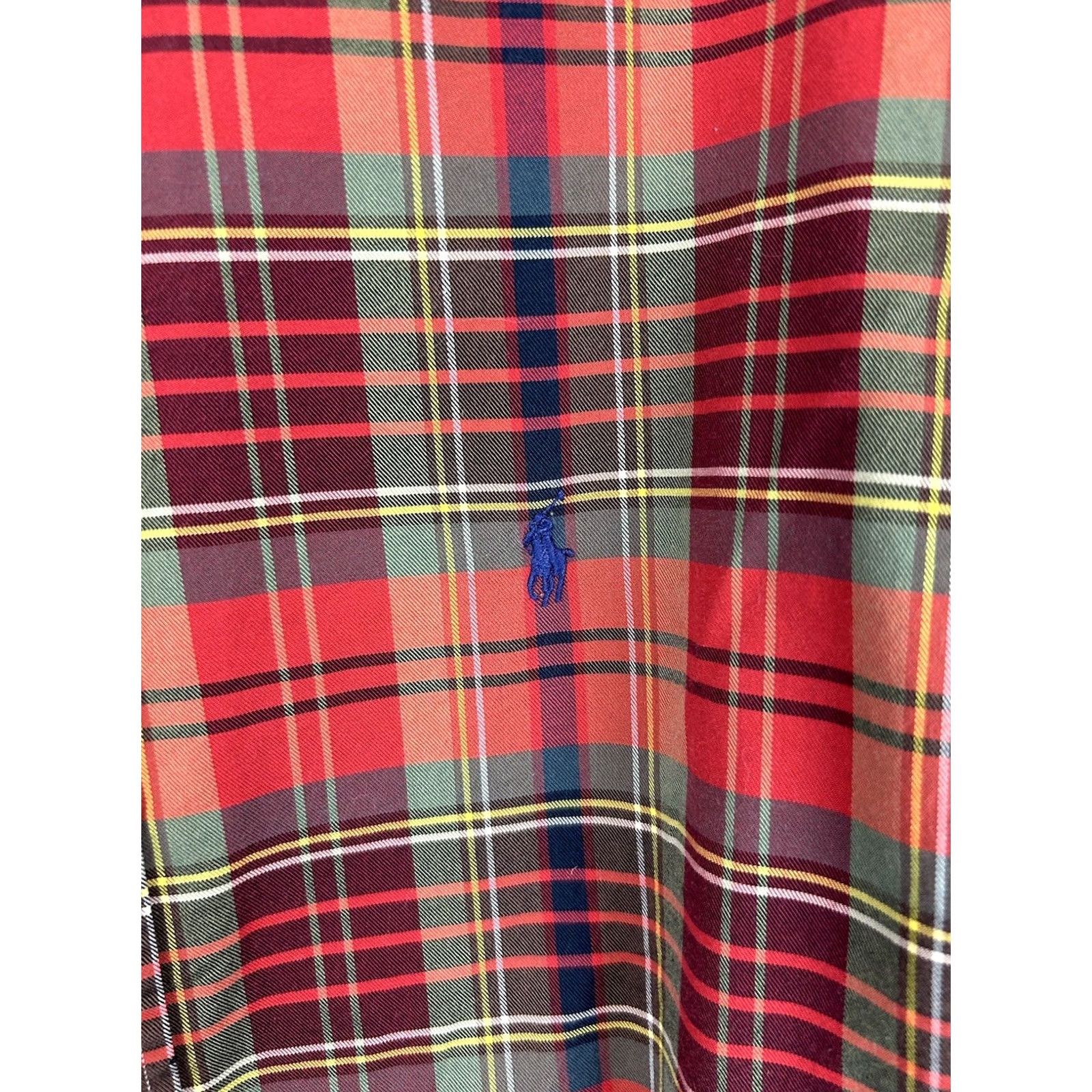 Ralph Lauren Ralph Lauren Oxford Shirt Mens XL Button-Down Red Green Tartan Plaid Classic Size US XL / EU 56 / 4 - 4 Thumbnail