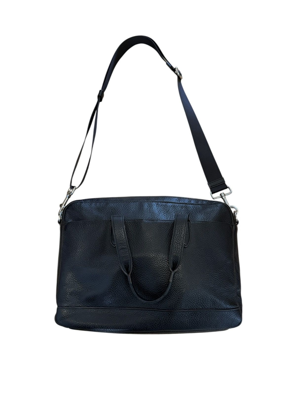 Coach Coach black pebbled leather crossbody business laptop bag Size ONE SIZE - 1 Thumbnail