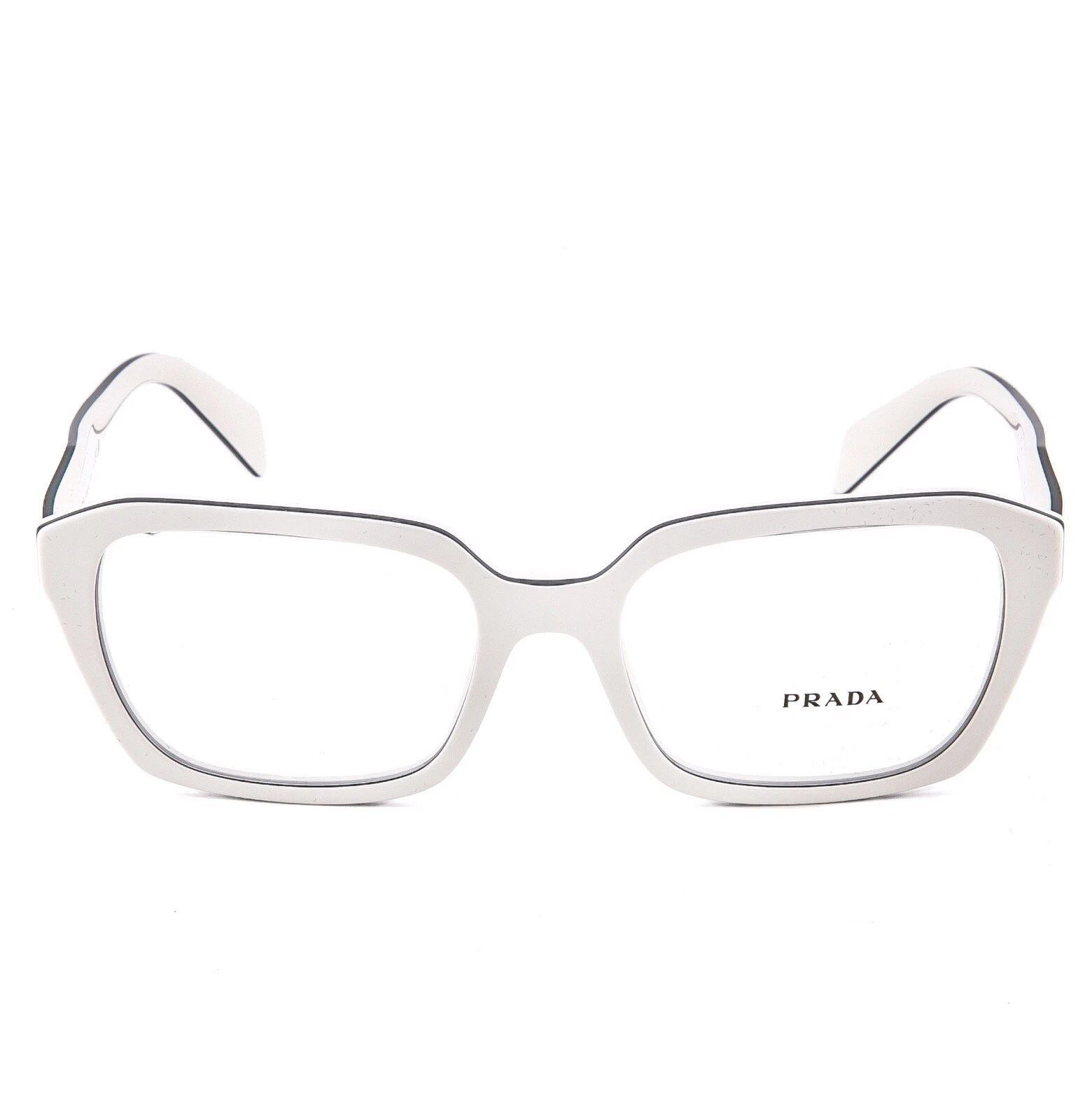 Prada PRADA SYMBOLE PR14ZV White Black Triangle Eyeglass 14ZV 14Z Size ONE SIZE - 5 Thumbnail