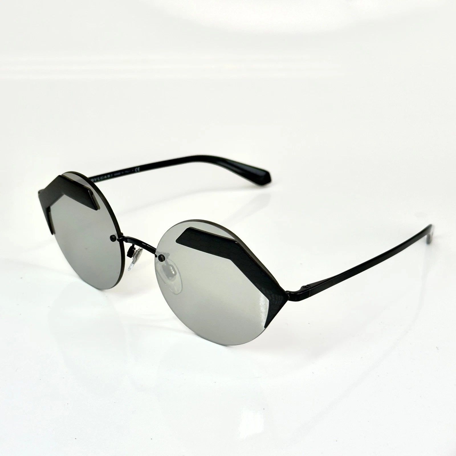 Bvlgari BVLGARI BV6089 6089 SERPENTEYES Black Silver Mirror Metal Size ONE SIZE - 7 Thumbnail