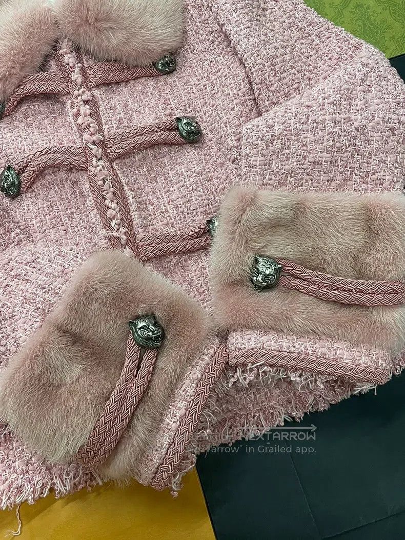 Gucci Gucci Pink tweed coat Size XS / US 0-2 / IT 36-38 - 2 Thumbnail