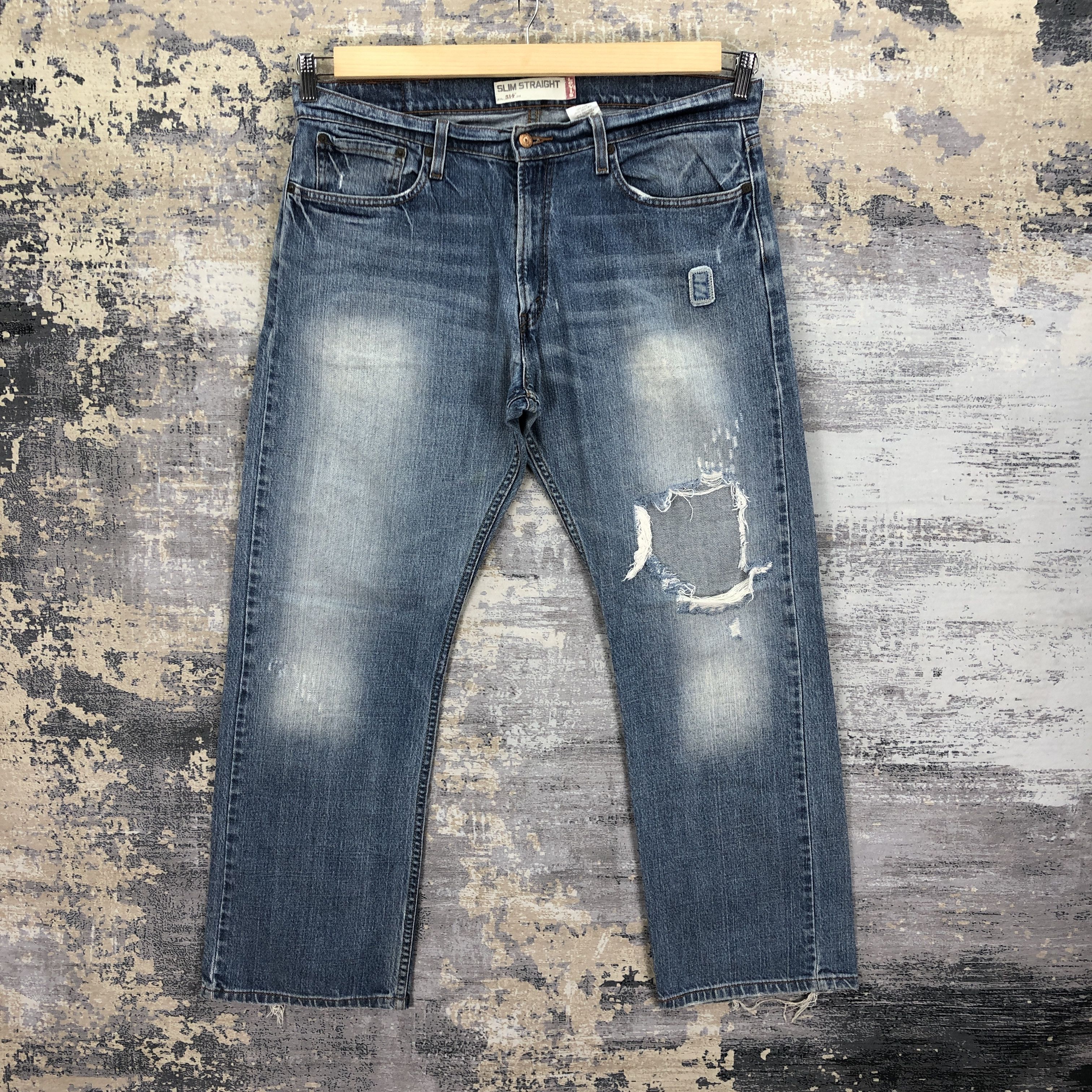 Vintage Distressed Levis 514 Jeans Levi's Light Wash Denim