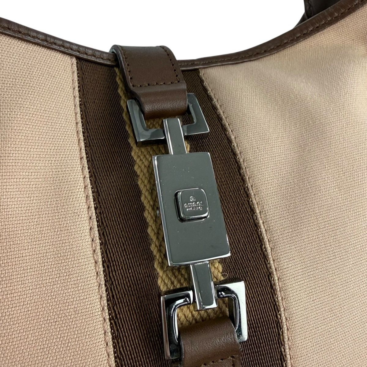 Gucci Gucci Nylon Striped Jackie Shoulder Bag Size ONE SIZE - 6 Thumbnail