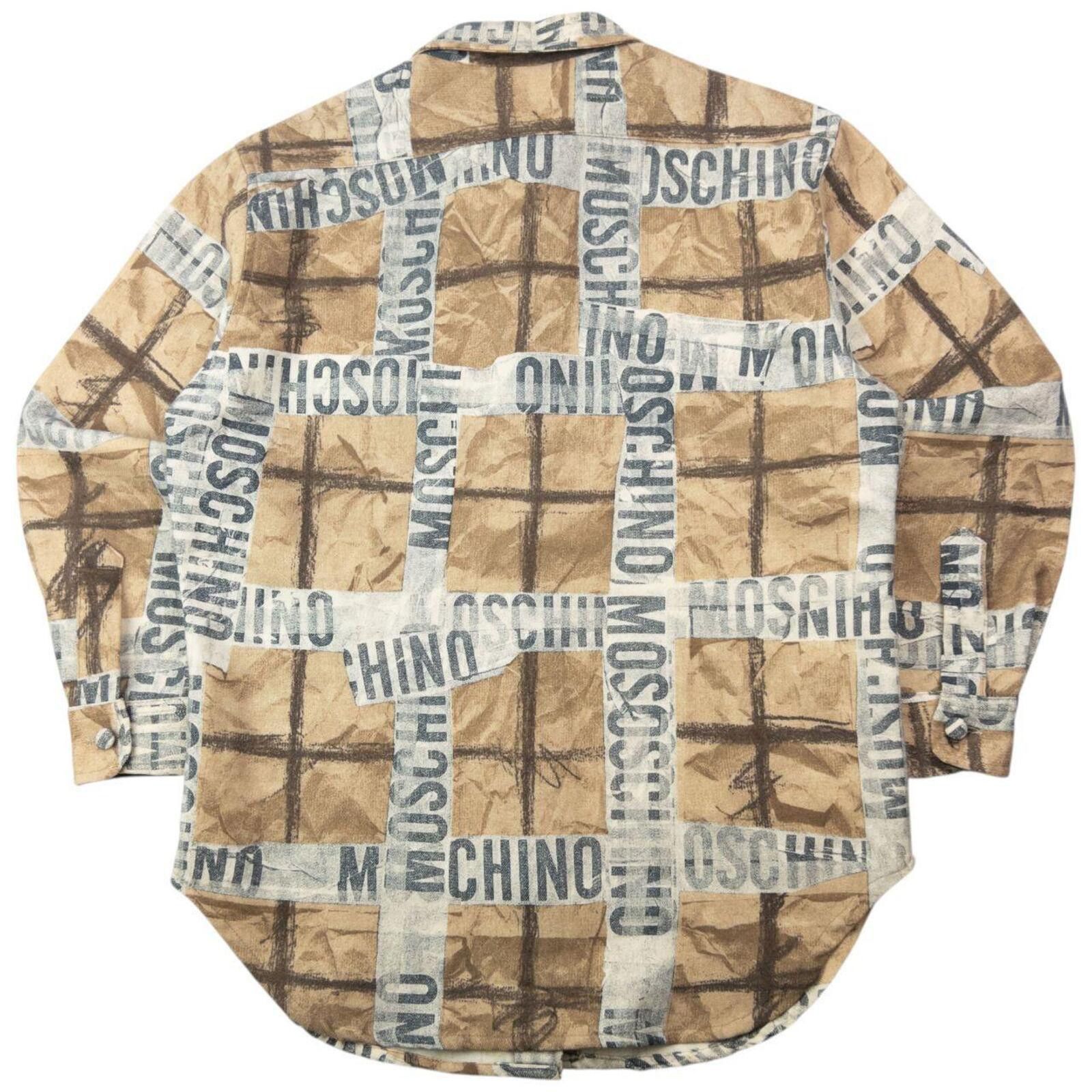 Moschino Vintage 2000s Moschino Jeans Tape Check Wool Shirt Size M Size US M / EU 48-50 / 2 - 2 Thumbnail