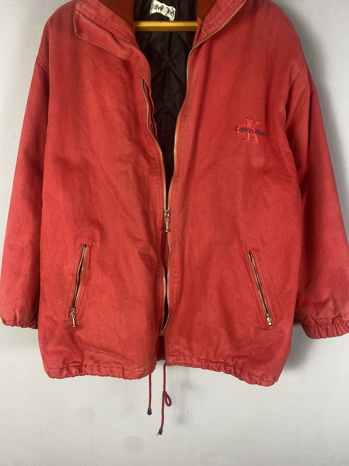 Calvin Klein × Vintage Vintage Calvin Klein jacket big logo 90s Size US XL / EU 56 / 4 - 3 Thumbnail
