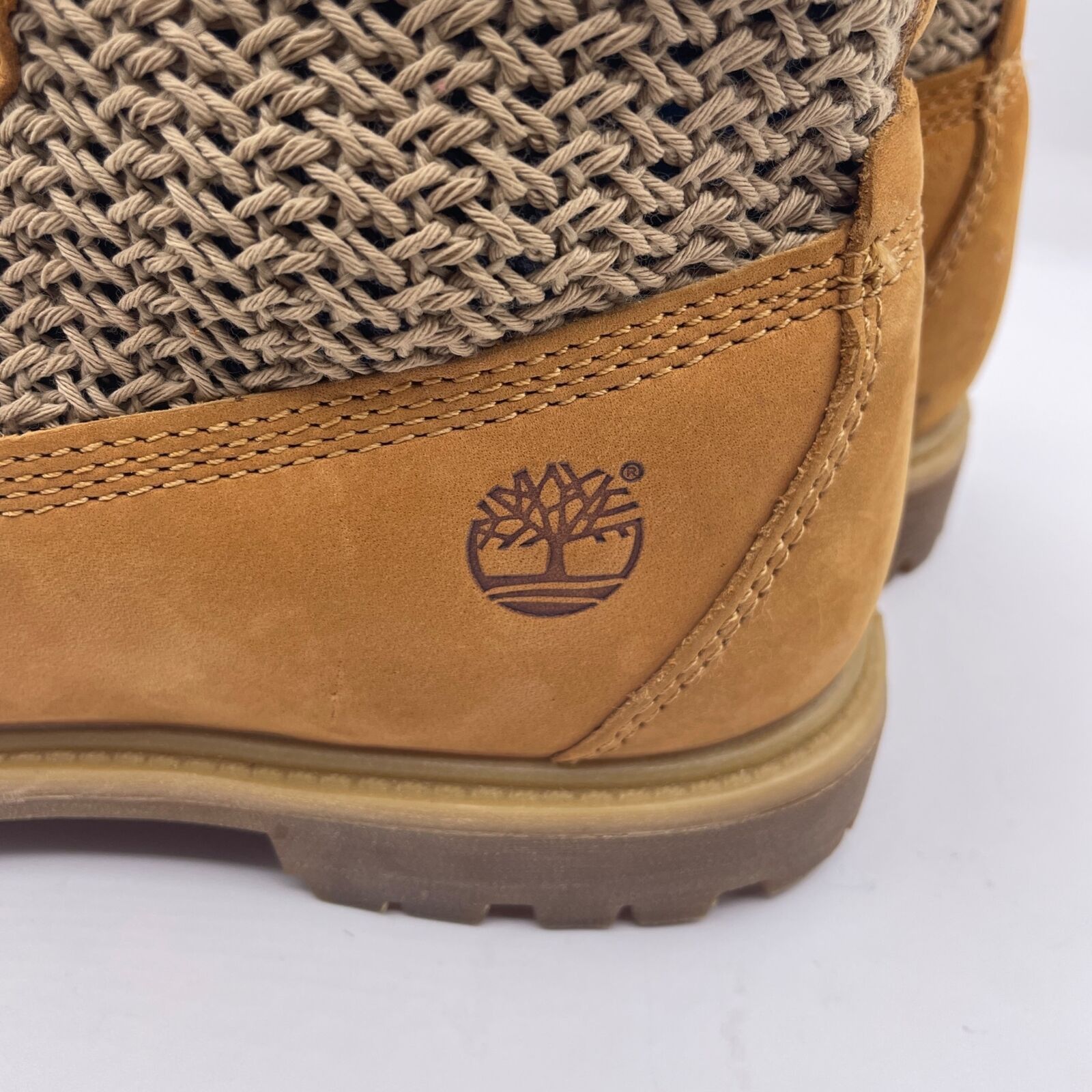 Timberland Timberland Crochet Hi Open Weave Knit Tan Boots Womens 8.5 Size US 8.5 / IT 38.5 - 6 Thumbnail