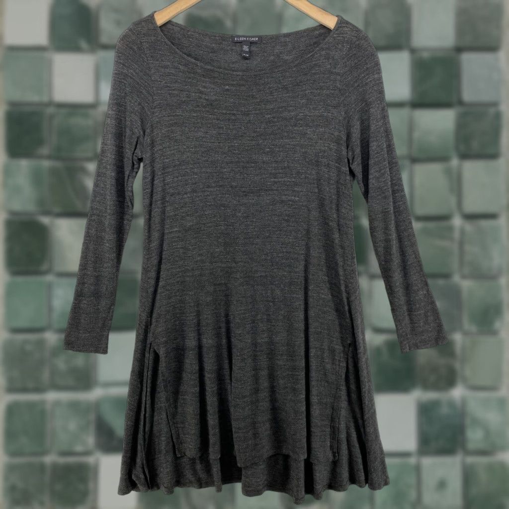 chinese dress ladies Tencel Viscose Crepe Dress  Eileen Fisher Renew