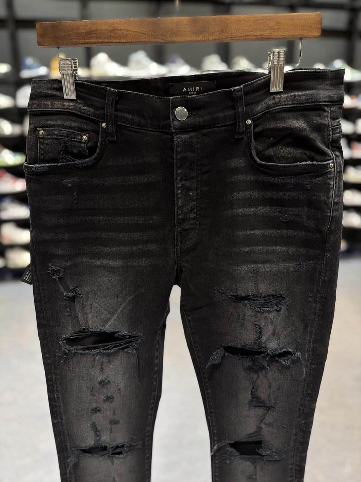 Amiri Size 33 - Amiri Thrasher Black Jeans 100% Authentic NEW Size US 33 - 6 Thumbnail