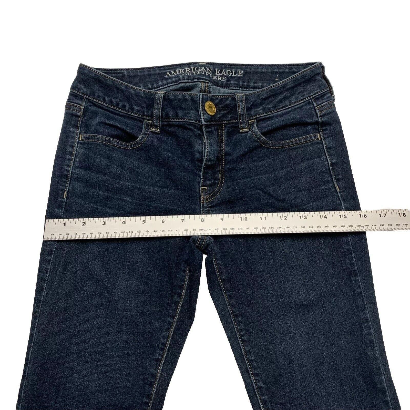Other American Eagle Women's Jegging Size 2 Blue Stretch Jeans Size 26" / US 2 / IT 38 - 6 Thumbnail