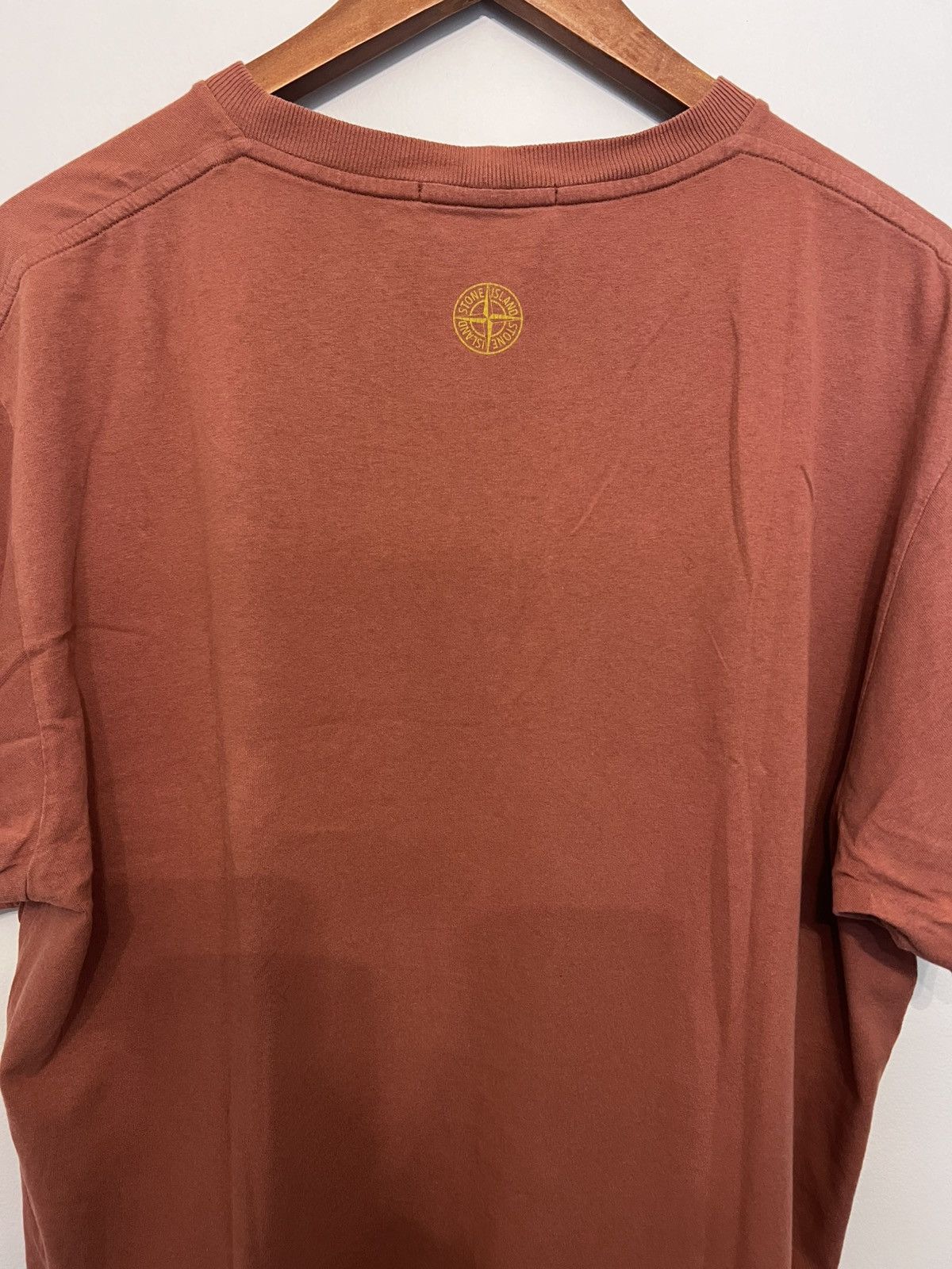 Stone Island Stone Island Optical Illusion Tee Brick-Red XXL Size US XXL / EU 58 / 5 - 7 Thumbnail