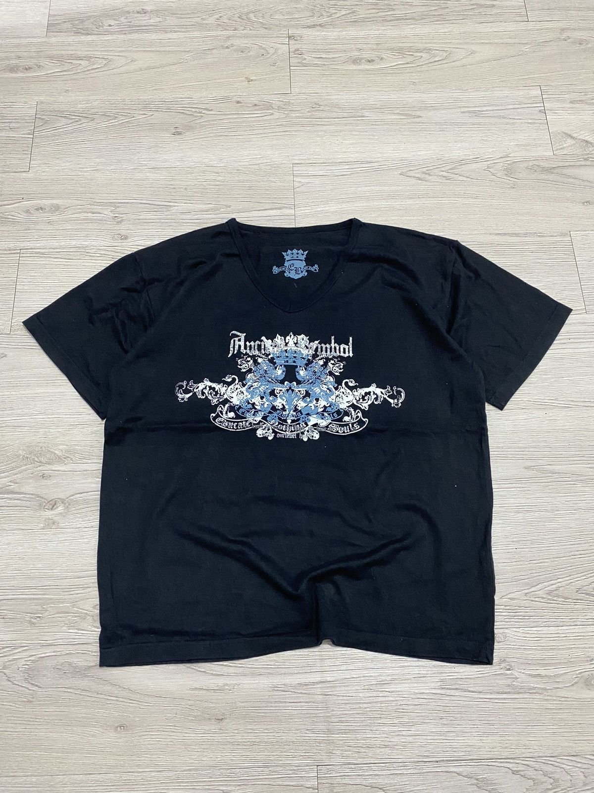 2000s Japanese Poem gothic tees