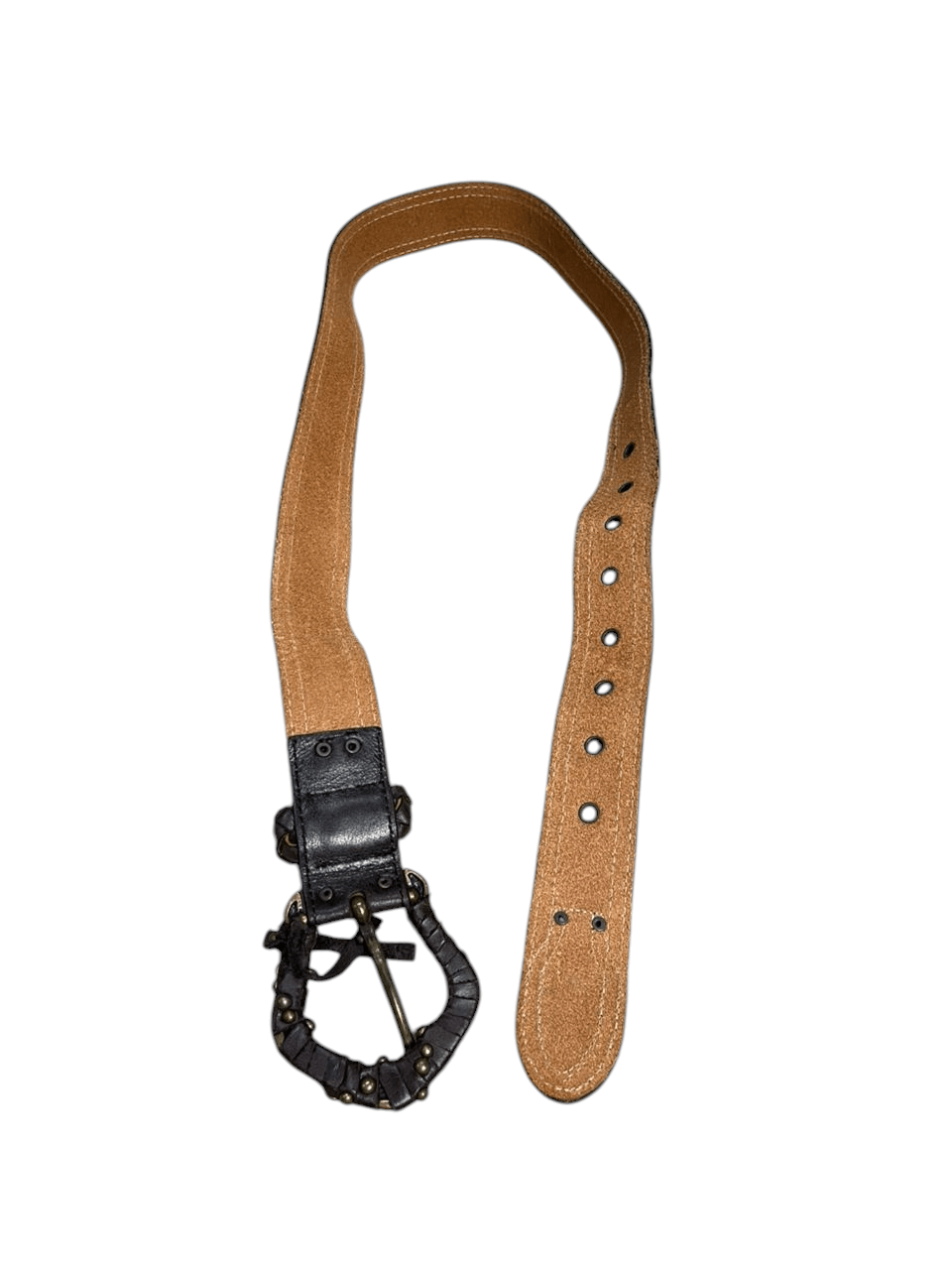 Seditionaries Hamdmade Leather with Unique Buckle Leather Belts Size ONE SIZE - 7 Thumbnail