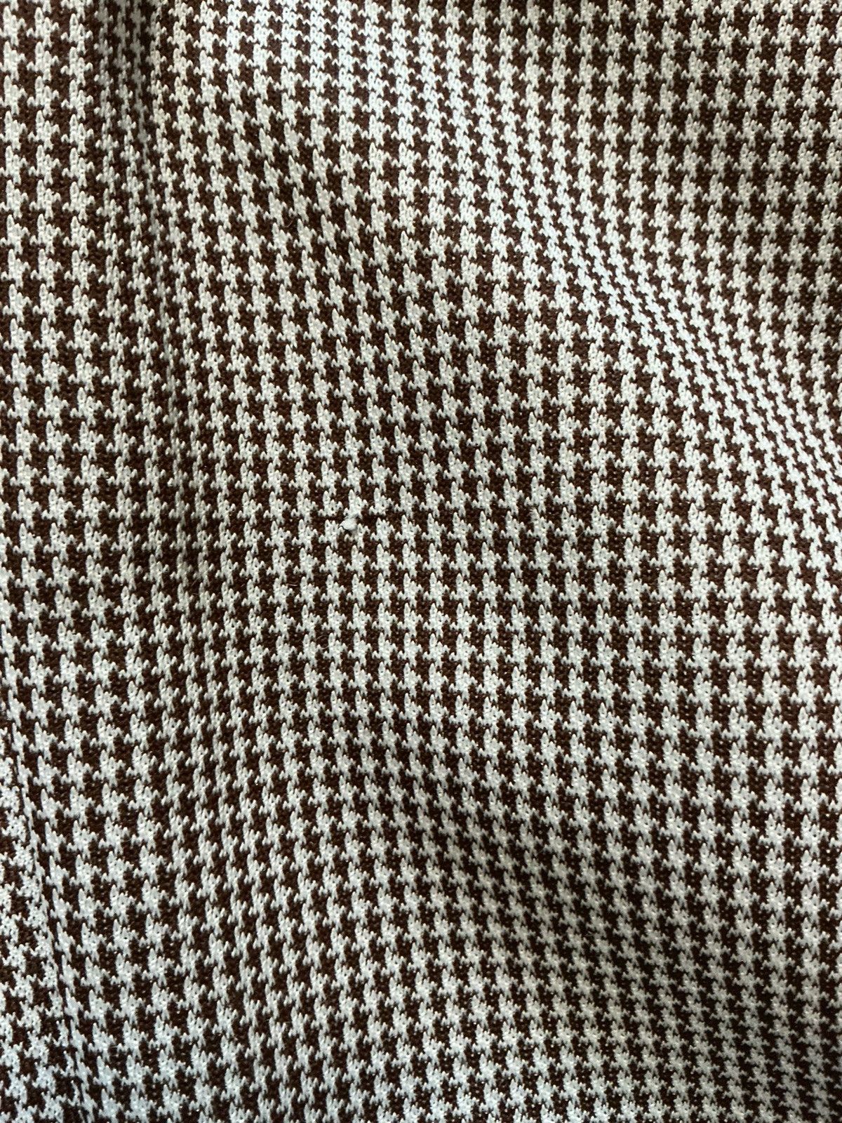 Vintage Vintage 70s Houndstooth Talon Polyester Disco Flare Pants Size US 34 / EU 50 - 13 Thumbnail