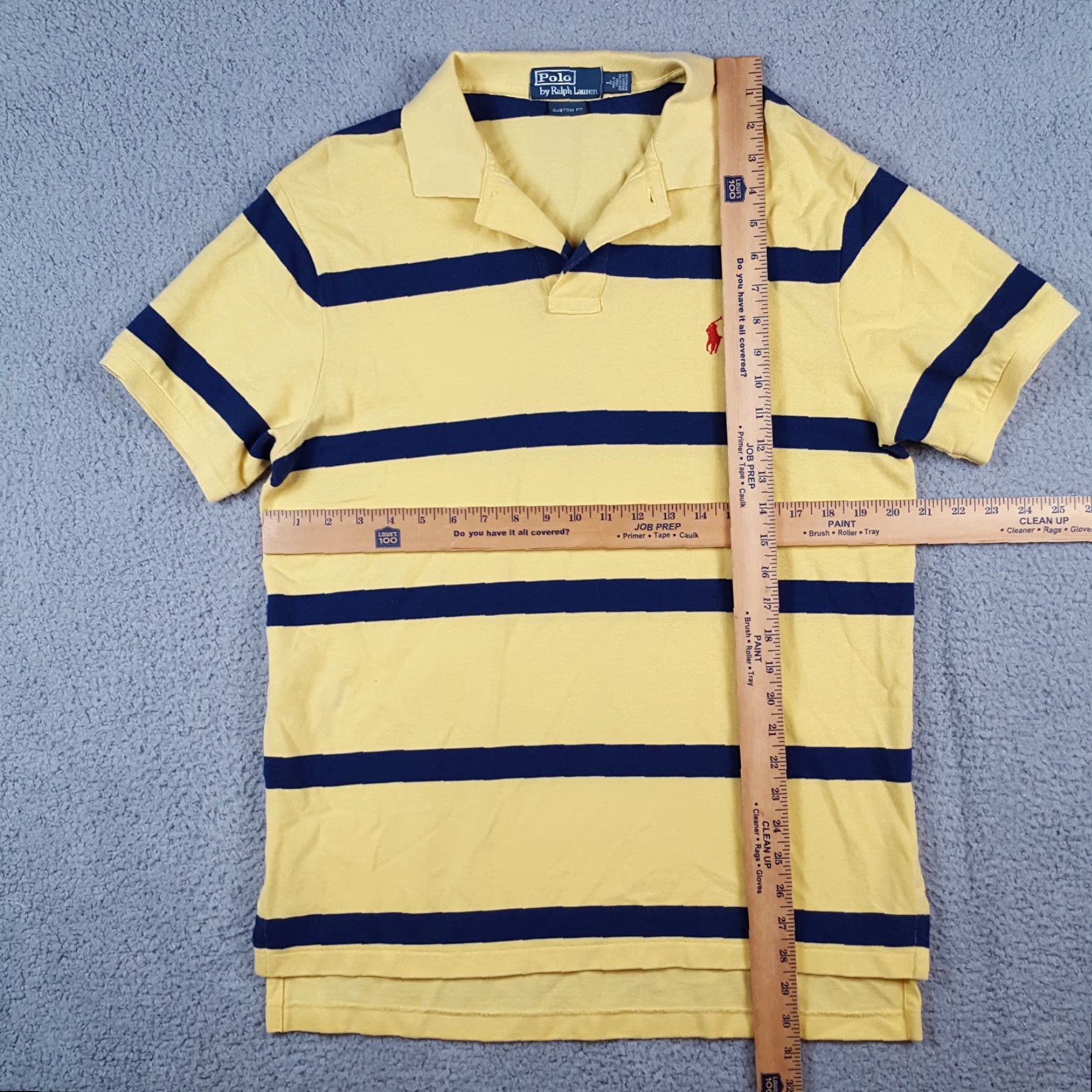 Polo Ralph Lauren Vintage Polo Ralph Lauren Men's L Polo Shirt 90s Striped Short Sleeve Collared Casual Golf Surf Preppy Size US L / EU 52-54 / 3 - 5 Thumbnail