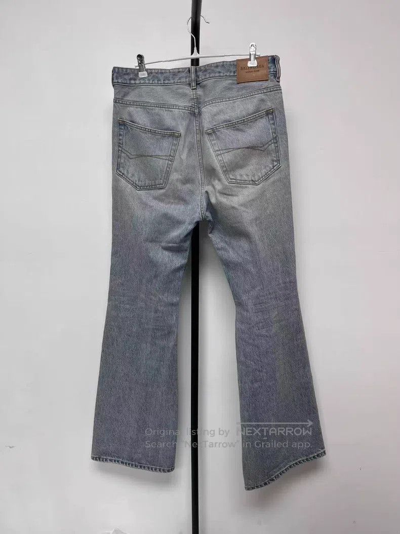 Balenciaga Balenciaga Wash Effect Zip Side Pocket Denim Jeans Size 28" / US 6 / IT 42 - 2 Thumbnail