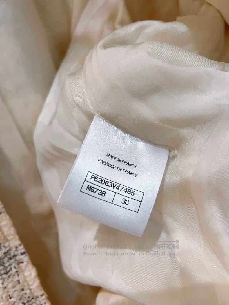 Chanel Chanel Snow series milky white tweed coat Size XS / US 0-2 / IT 36-38 - 9 Thumbnail