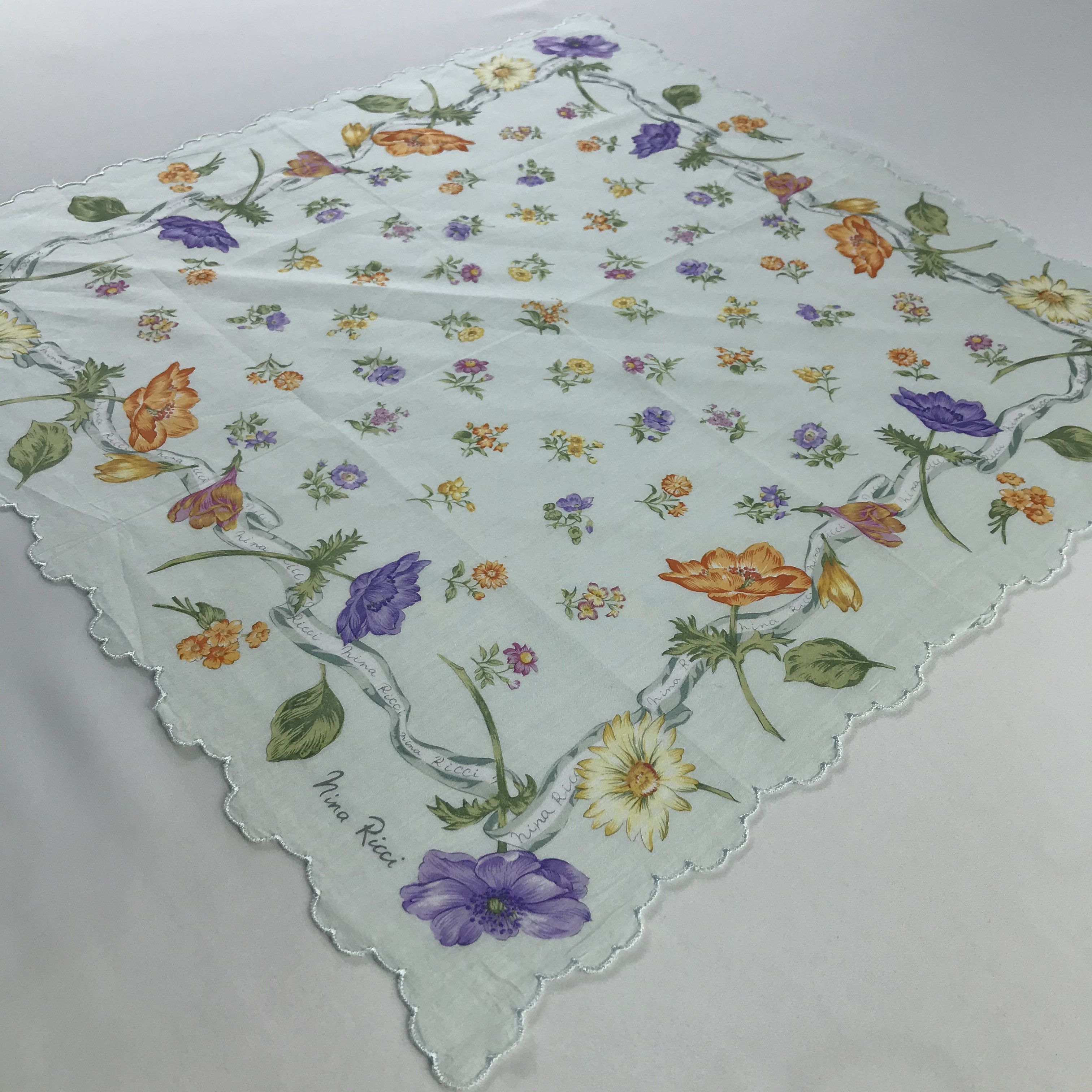 Nina Ricci × Vintage Nina Ricci Bandana / Handkerchief / Neckerchief - S648 Size ONE SIZE - 2 Thumbnail