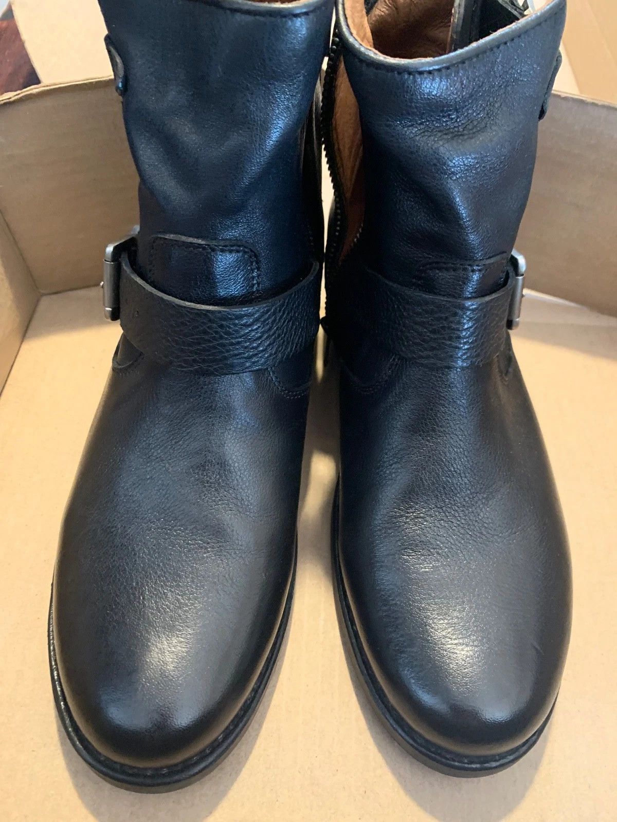 Frye Frye Engineer Boots Black Leather 7.5 Motorcycle Biker Size US 7.5 / EU 40-41 - 3 Thumbnail