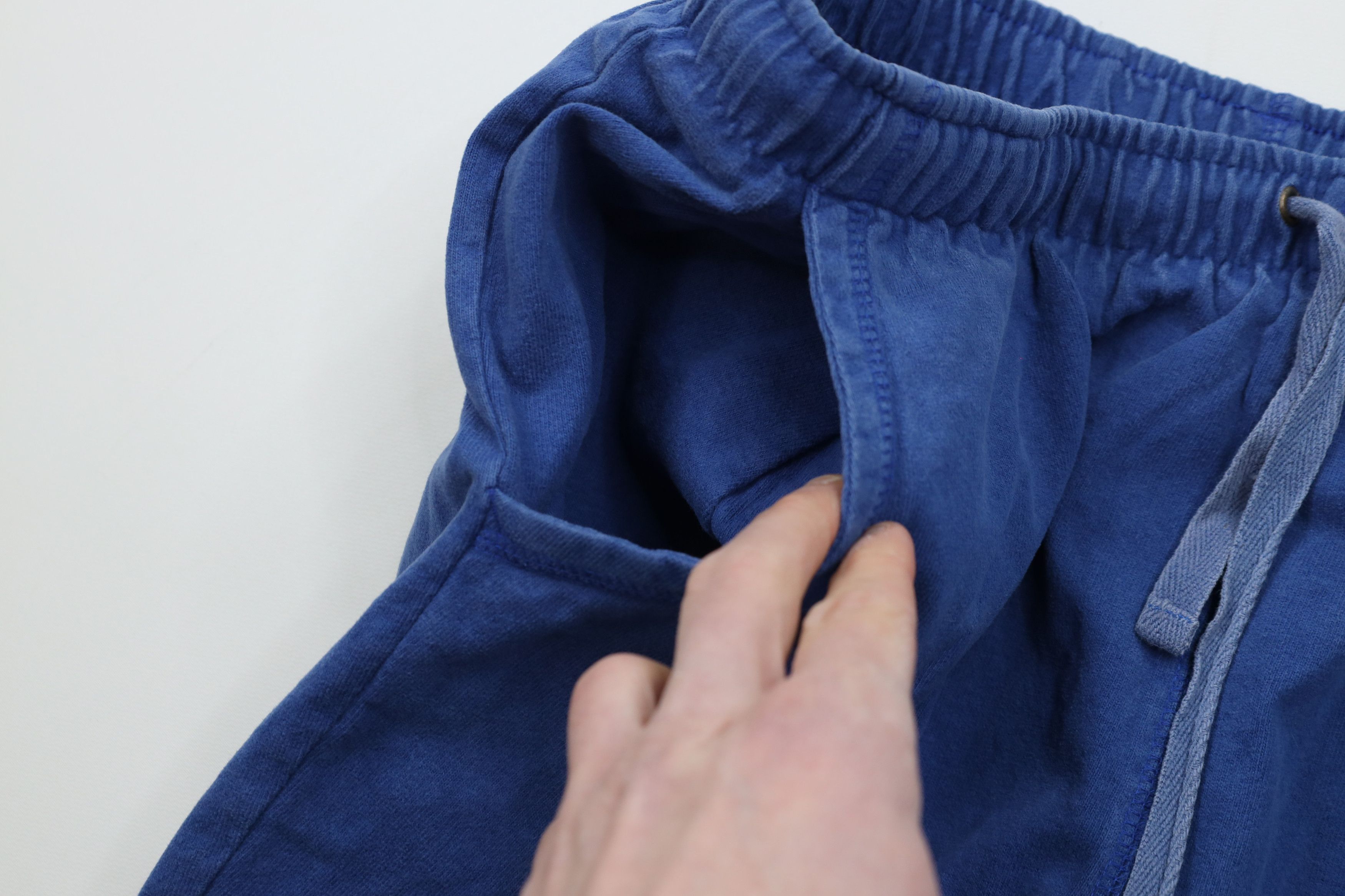 Adidas Vintage 90s Adidas Cotton Ribbed Knit Sweatpants Pants Blue Size US 32 / EU 48 - 8 Thumbnail