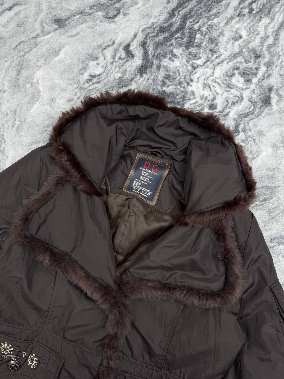 Dolce & Gabbana Vintage Dolce & Gabbana Jacket Real Fur Y2K Size XXL / US 16-18 / IT 52-54 - 2 Thumbnail