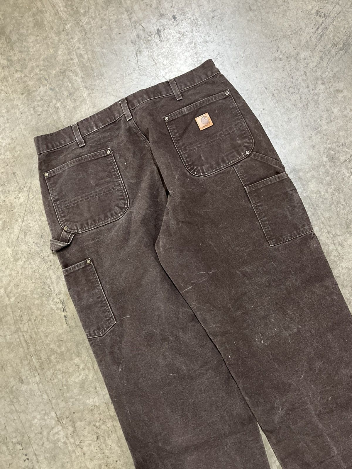Carhartt Carhartt double knees mocha brown streetwear hype rare baggy Size US 36 / EU 52 - 6 Thumbnail