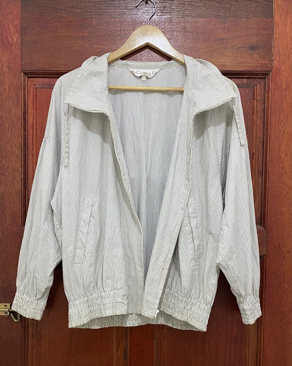 Christian Dior Monsieur Vtg 90s Christian Dior Sport hickory Jacket Bomber Style Size US L / EU 52-54 / 3 - 3 Thumbnail