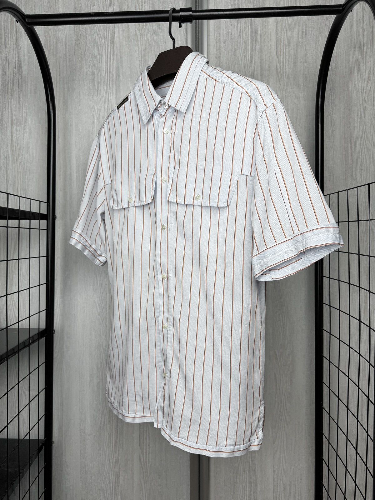 Dolce & Gabbana Dolce & Gabbana blue pinstripe short sleeve 2 pockets shirt Size US M / EU 48-50 / 2 - 6 Thumbnail