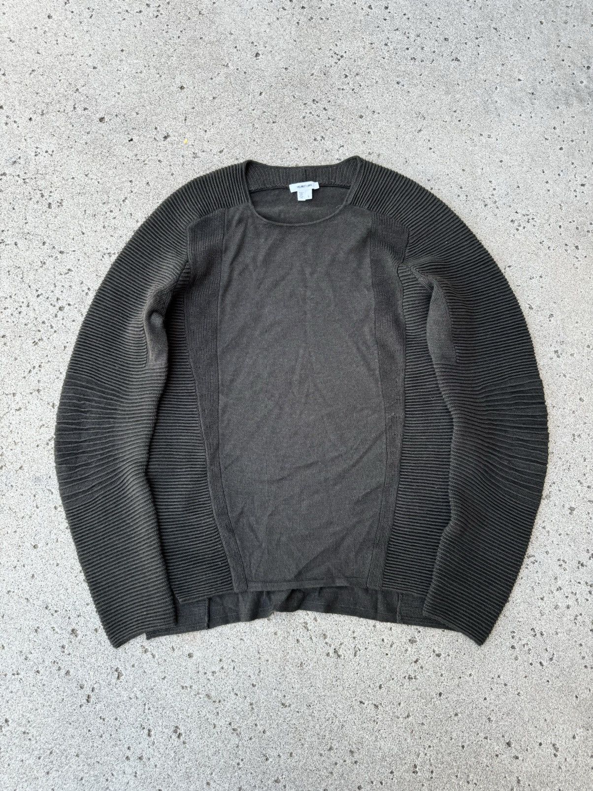 image of Helmut Lang Wool Sweater in Brown, Men's (Size Large)