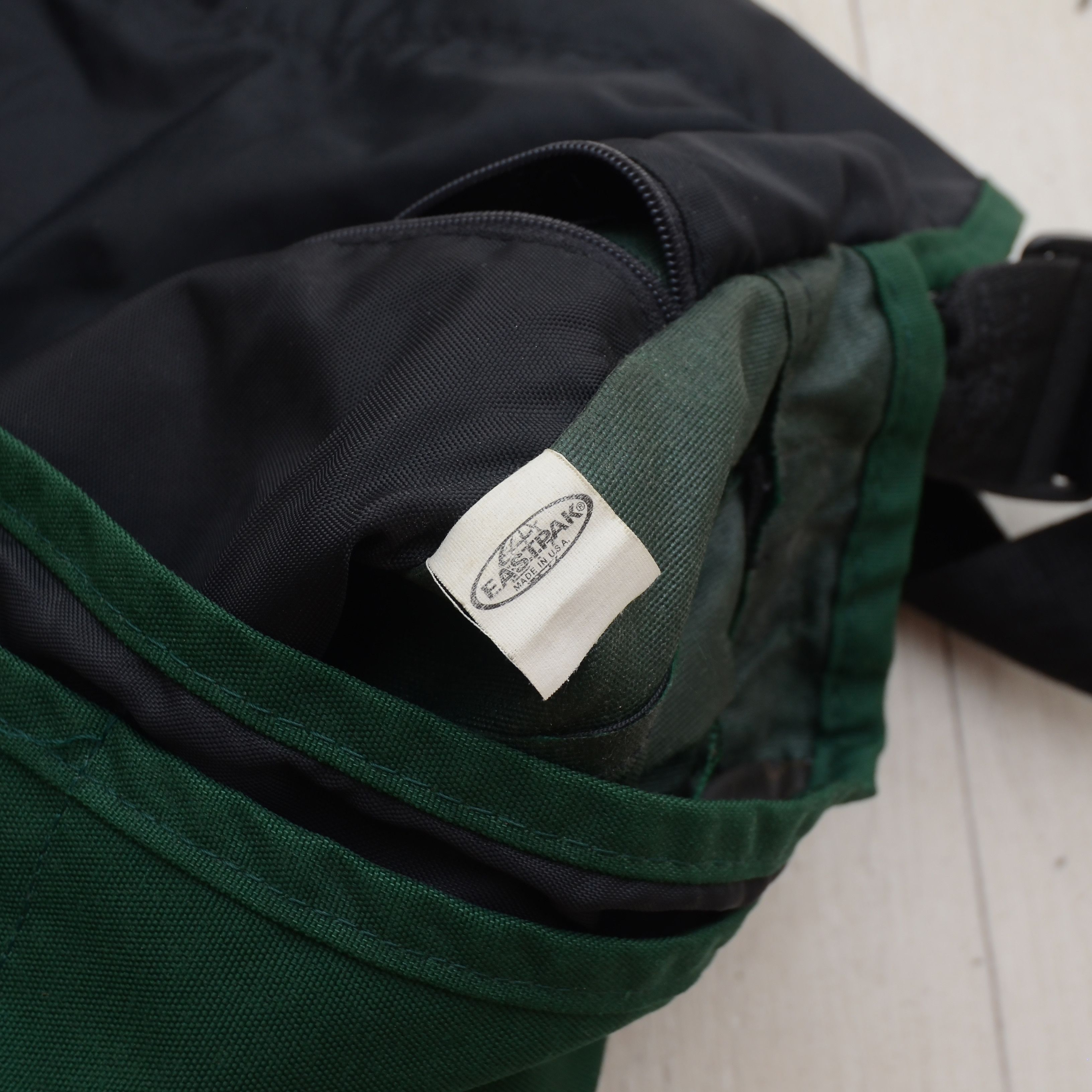 Eastpak Vintage Eastpak Teal Green Nylon Zipper Adjustable Made USA Size ONE SIZE - 12 Thumbnail