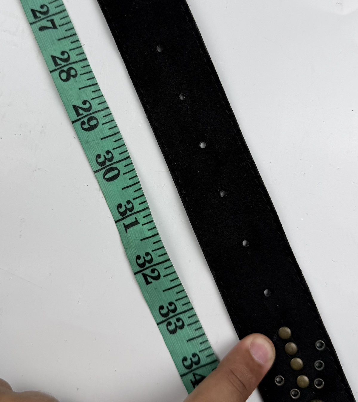 Japanese Brand nice design studded belt tc53 Size 32 - 4 Thumbnail