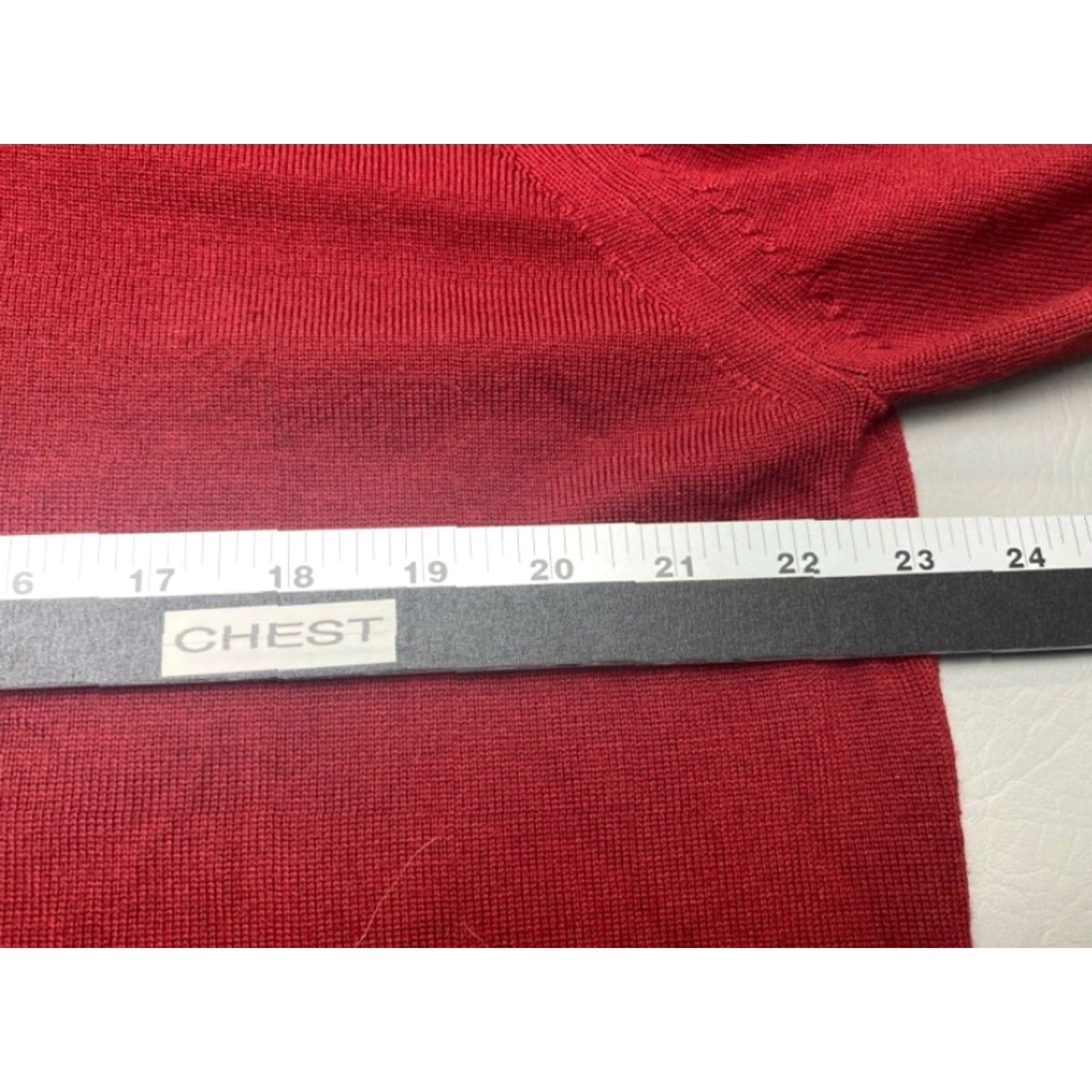 Banana Republic Banana Republic Mens XL 100% Merino Wool Red 1/4 Zip Pullover Sweater 8273 Size US XL / EU 56 / 4 - 7 Thumbnail