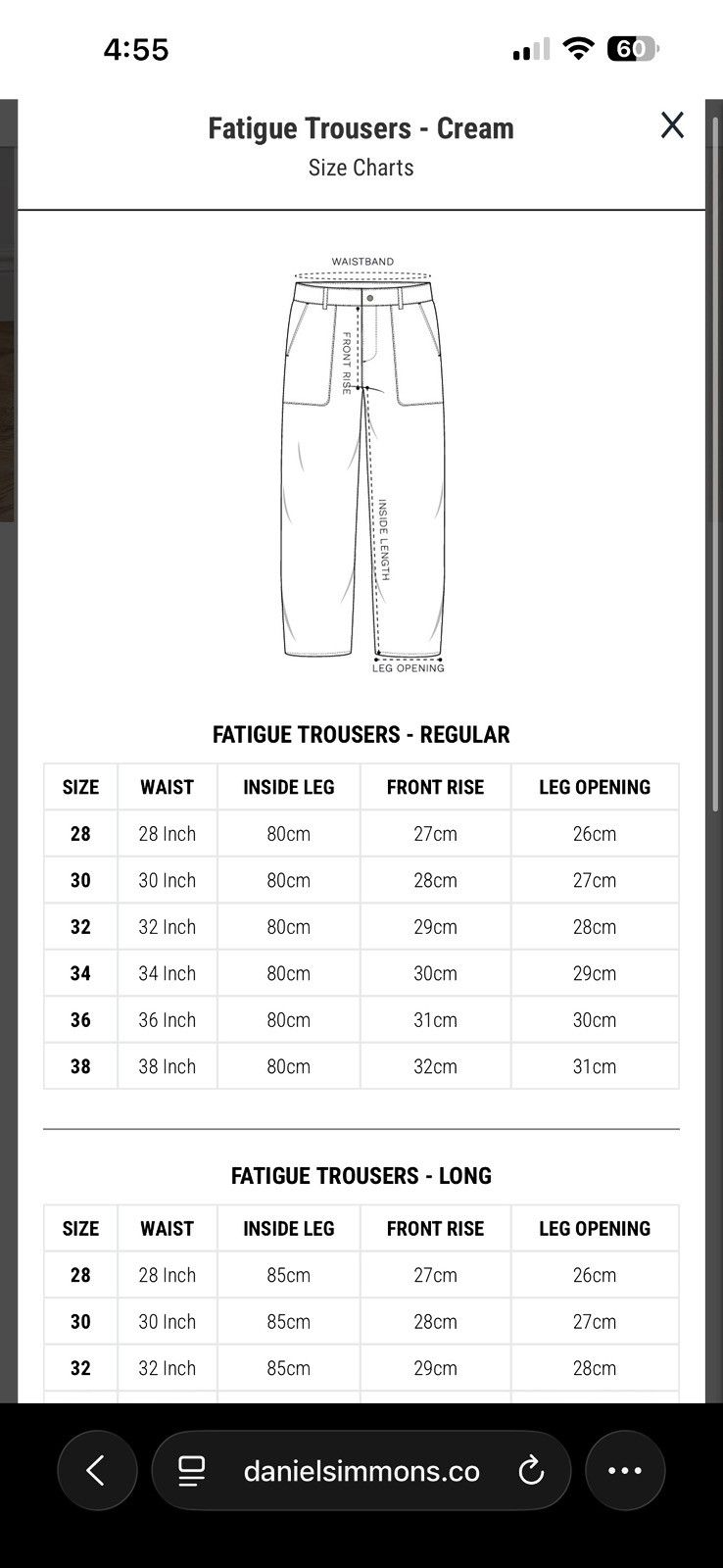 Daniel Simmons Fatigue Pants Size US 34 / EU 50 - 7 Thumbnail