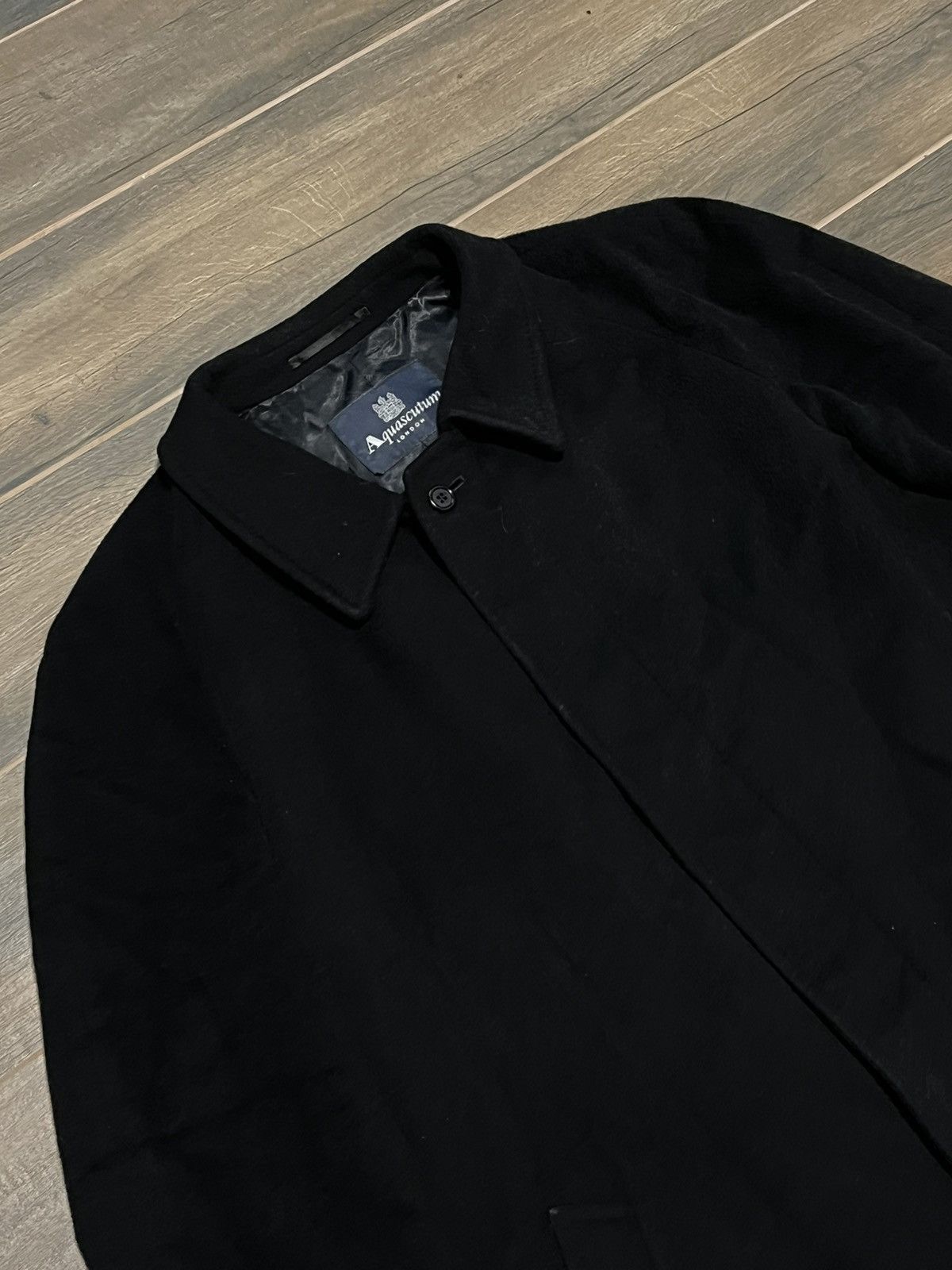 Aquascutum Coat Aquascutum cashmere black Size US L / EU 52-54 / 3 - 2 Thumbnail