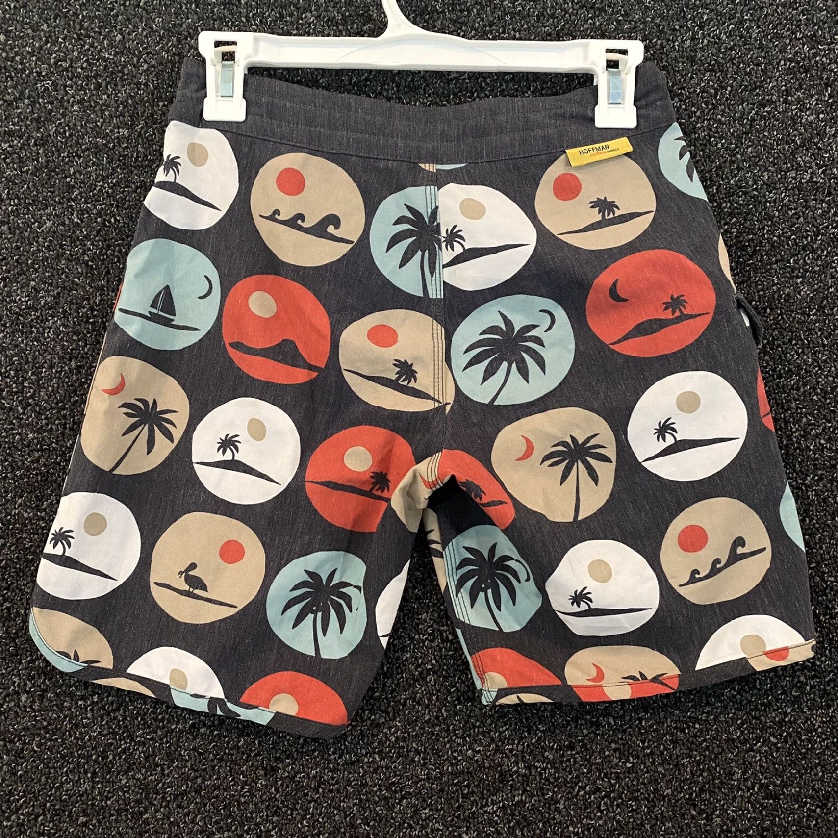 Vissla Vissla Mens Swim Shorts 25 Hoffman Multicolor Palm Tree 7.5" I Trunks Bottom Bathing Size US 26 / EU 42 - 6 Thumbnail