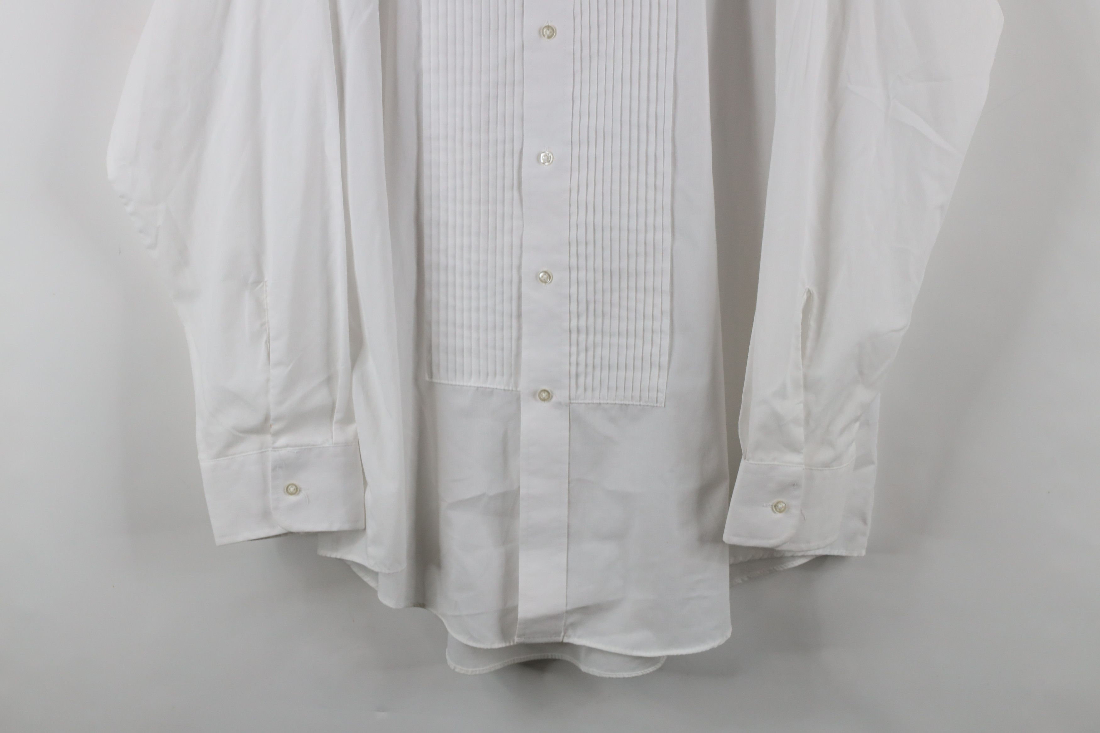 Vintage Vintage 90s Streetwear Prom Wedding Button Shirt White Size US L / EU 52-54 / 3 - 3 Thumbnail