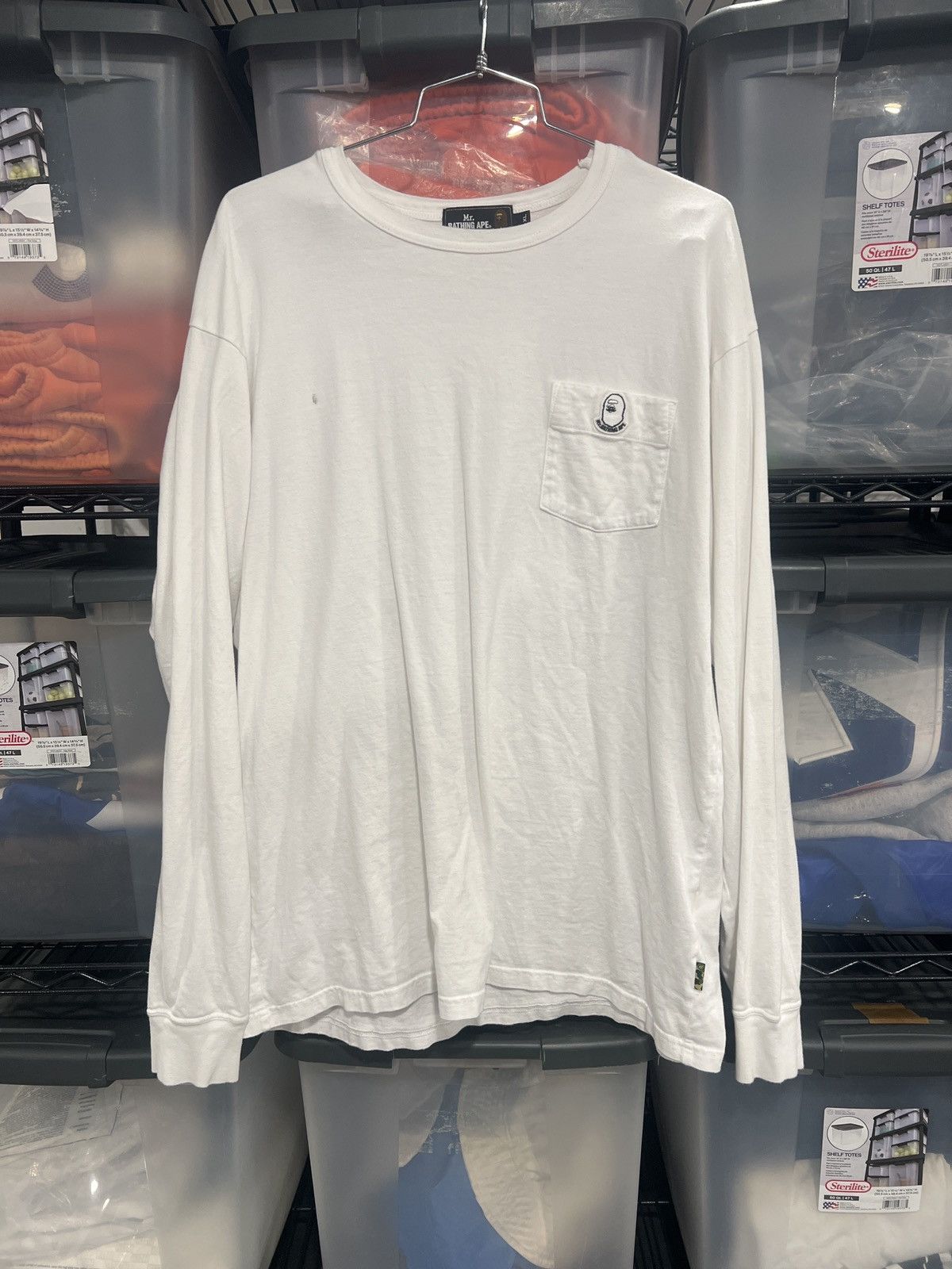 Bape Mr bathing Ape Long Sleeve Size US XL / EU 56 / 4 - 1 Thumbnail