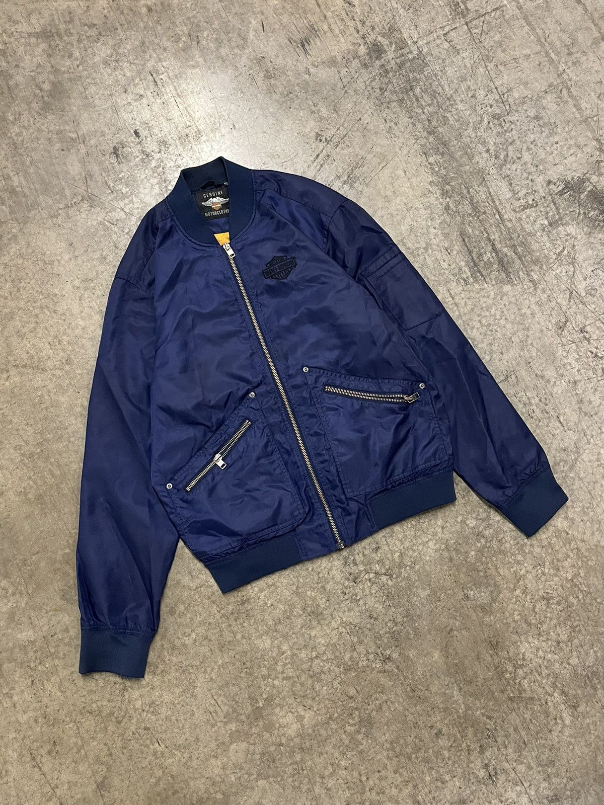 Harley Davidson × Vintage Harley bomber jacket vintage streetwear hyper rare biker Size US M / EU 48-50 / 2 - 1 Thumbnail